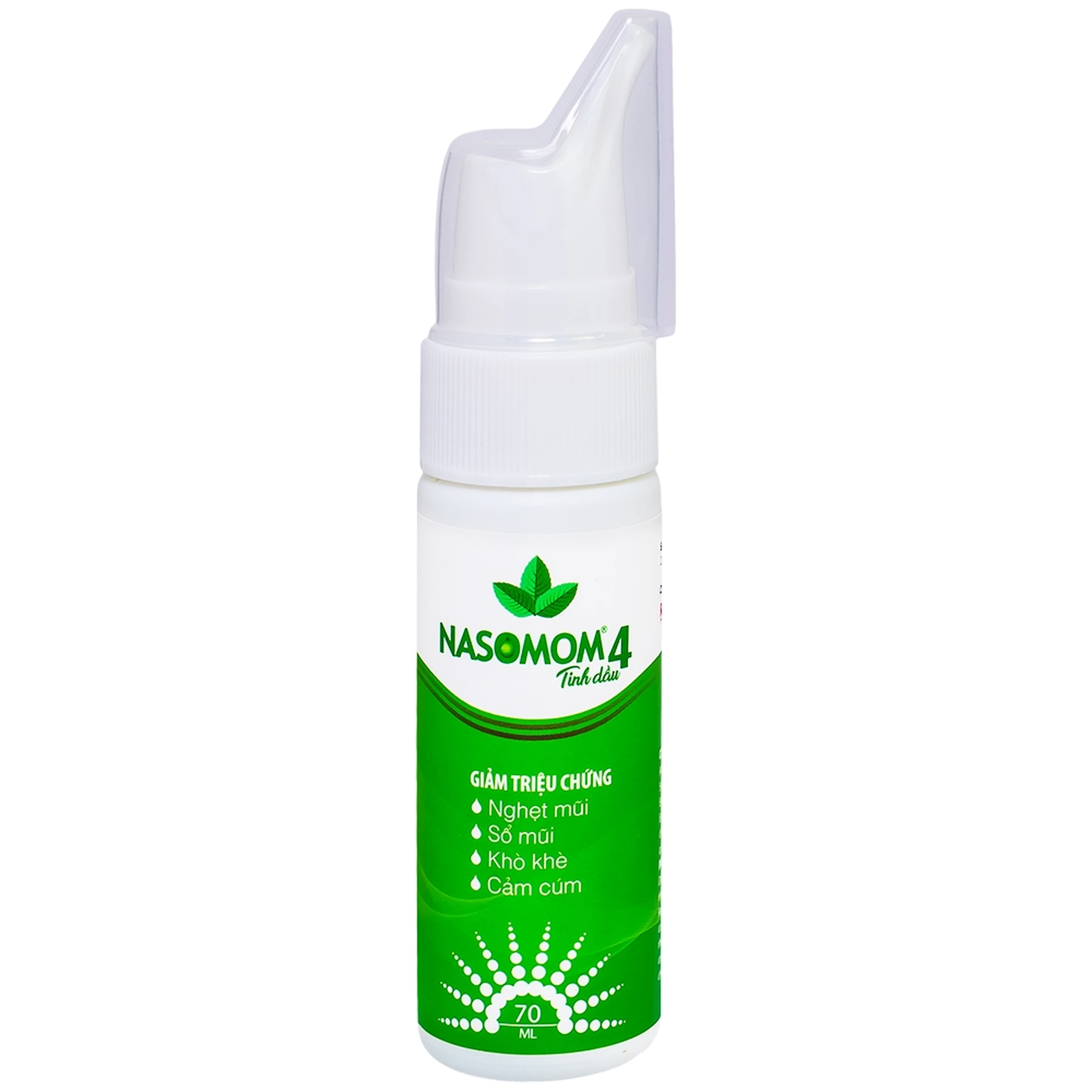 Tinh dầu Nasomom 4 Reliv hỗ trợ điều trị nghẹt mũi, sổ mũi, khò khè, cảm cúm (70ml)