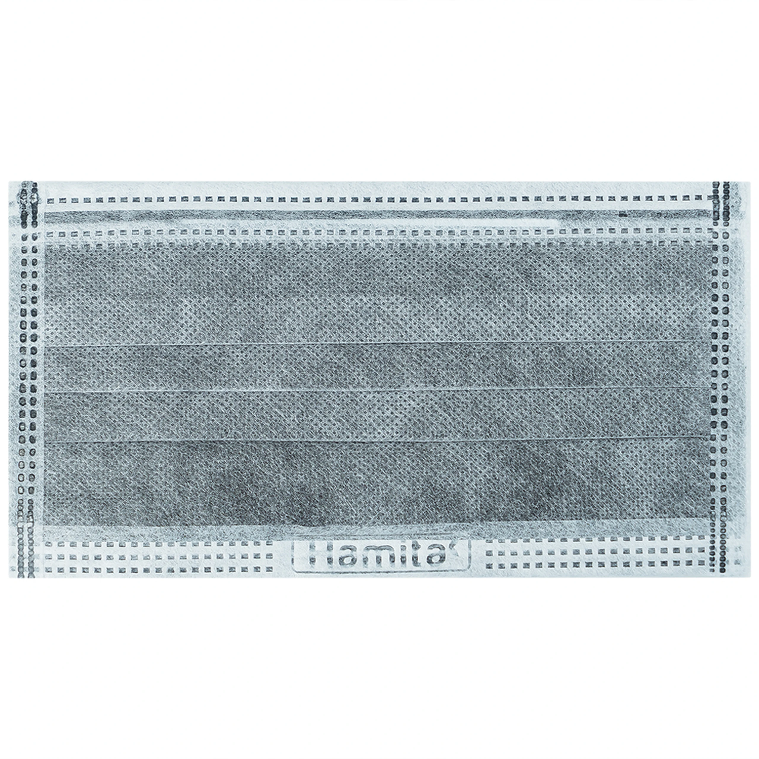 Khẩu trang 4 lớp than hoạt tính Hamita H80+ màu xám (50 cái) ngăn khói bụi, vi khuẩn và giọt bắn