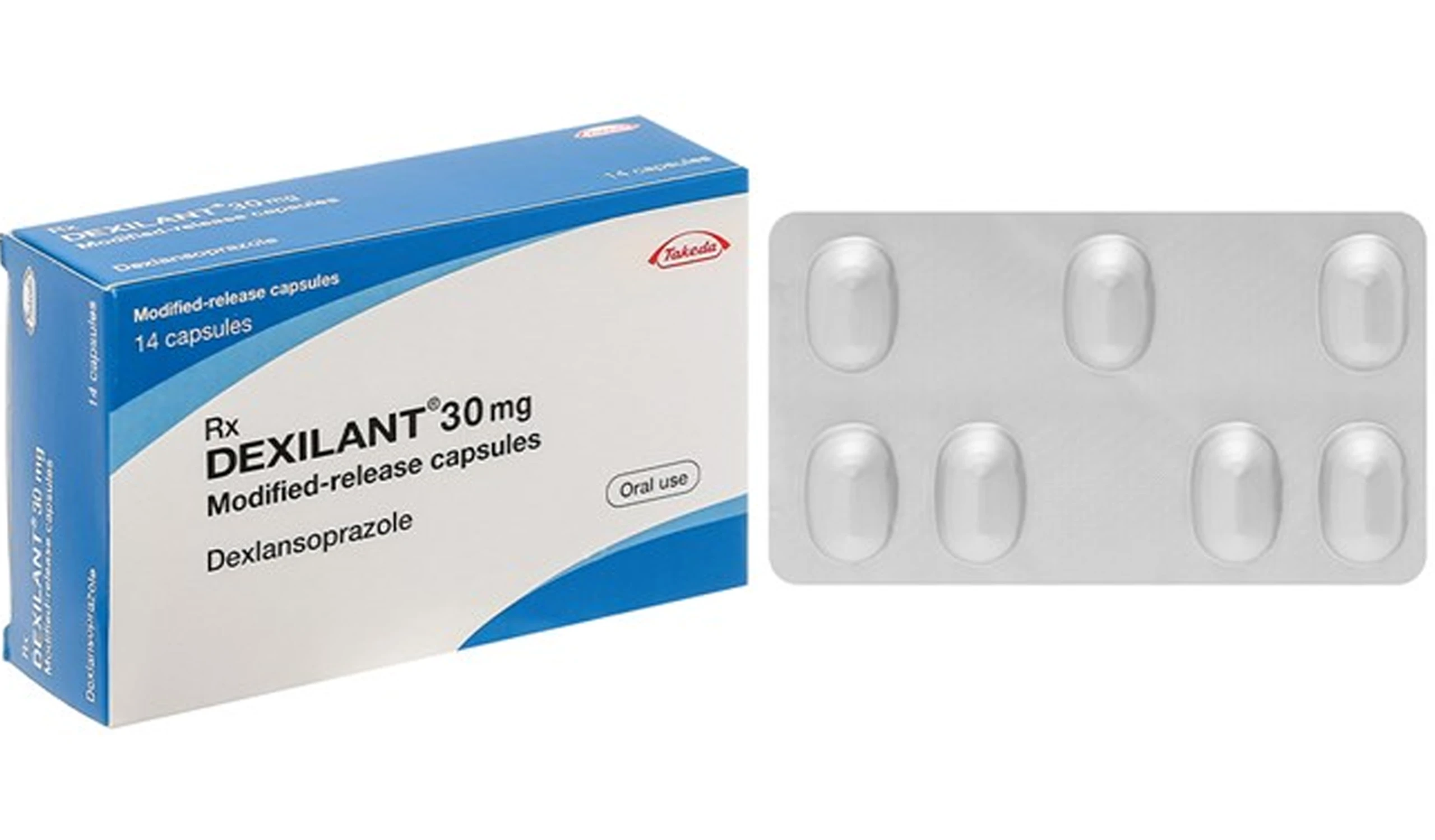 Thuốc Dexilant 30mg Takeda điều trị bệnh trào ngược dạ dày thực quản (2 vỉ x 7 viên)