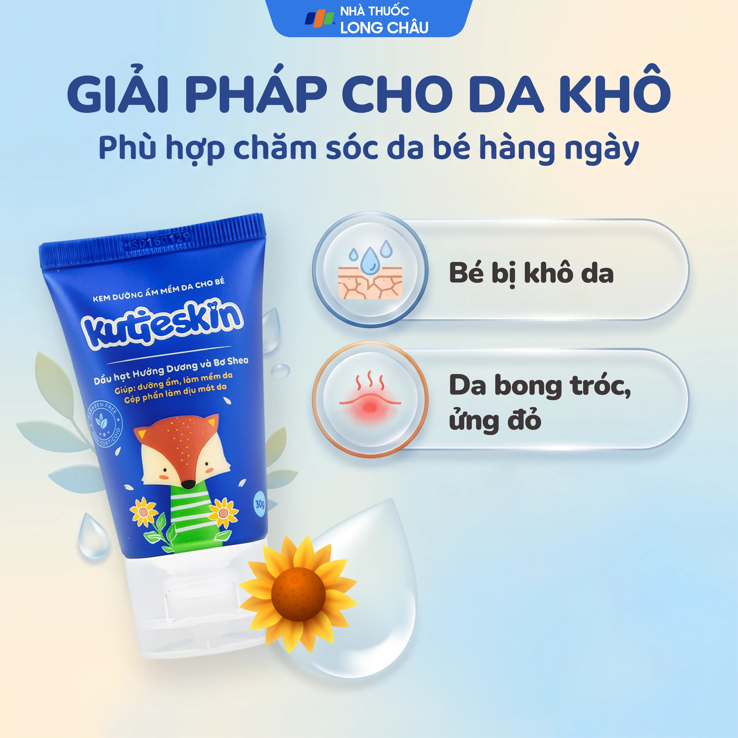 Kem bôi cho bé Kutieskin giúp dưỡng ẩm, mềm da (30g) 4