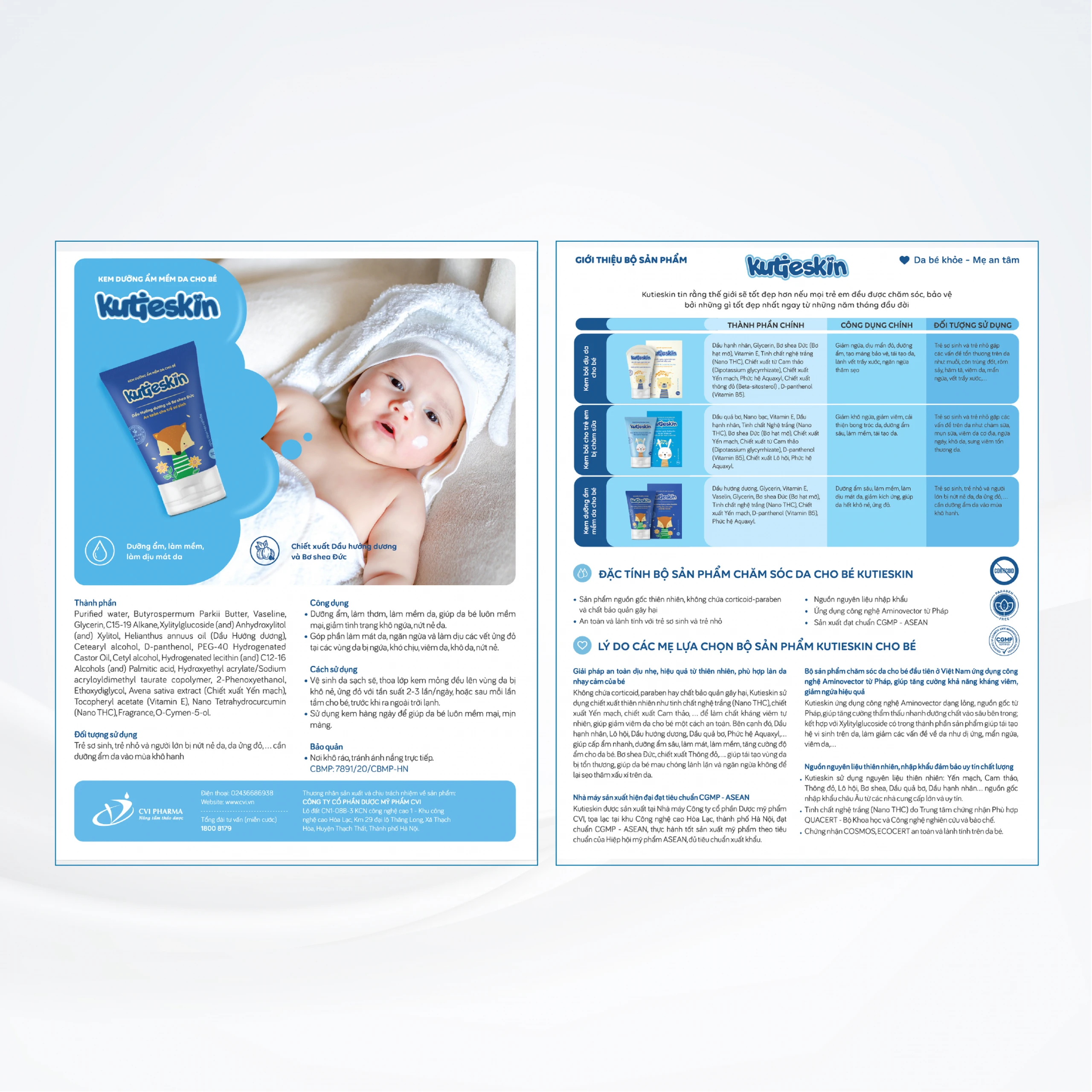 Kem bôi cho bé Kutieskin giúp dưỡng ẩm, mềm da (30g)