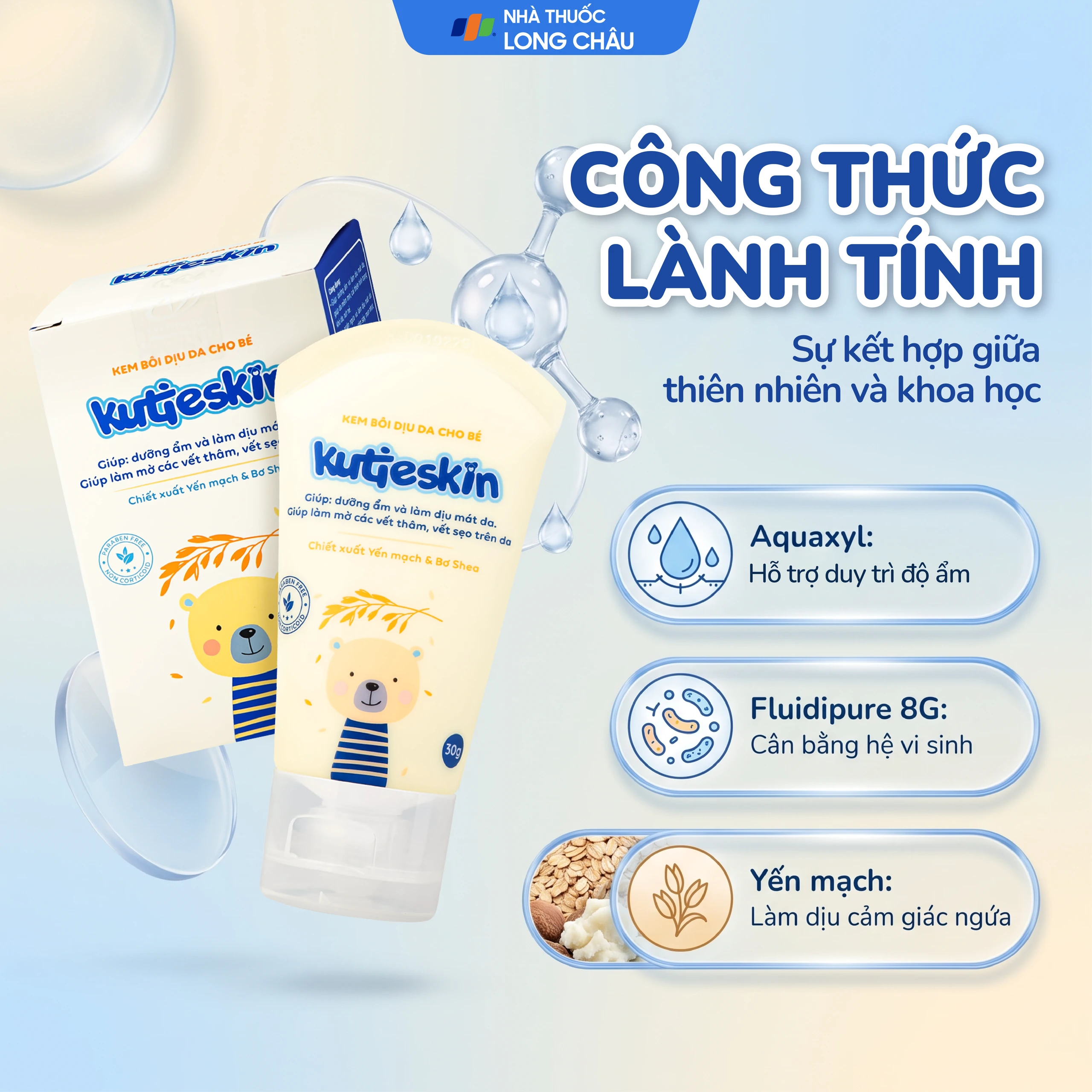Kem bôi cho bé Kutieskin giúp dịu da, giảm kích ứng (30g) 3