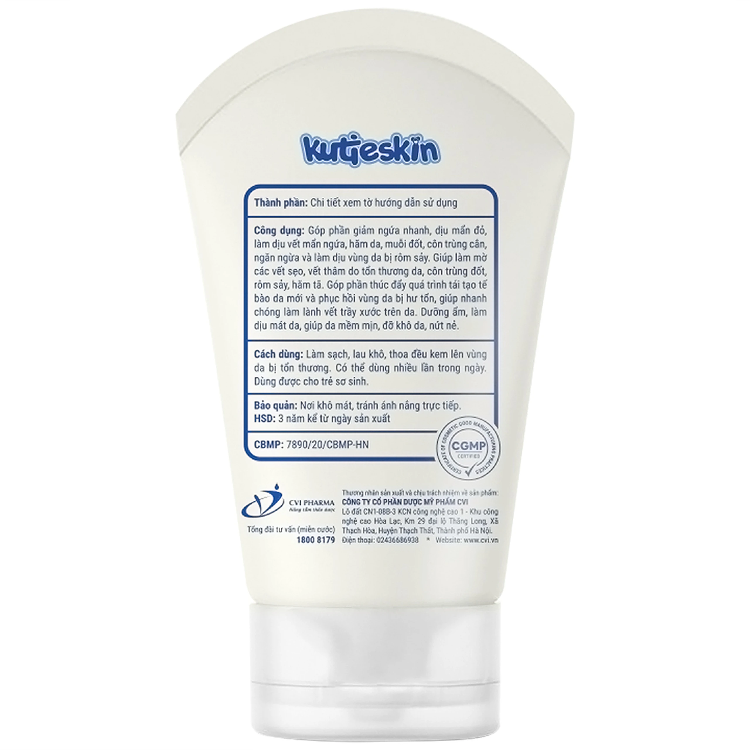 Kem bôi cho bé Kutieskin giúp dịu da, giảm kích ứng (30g)