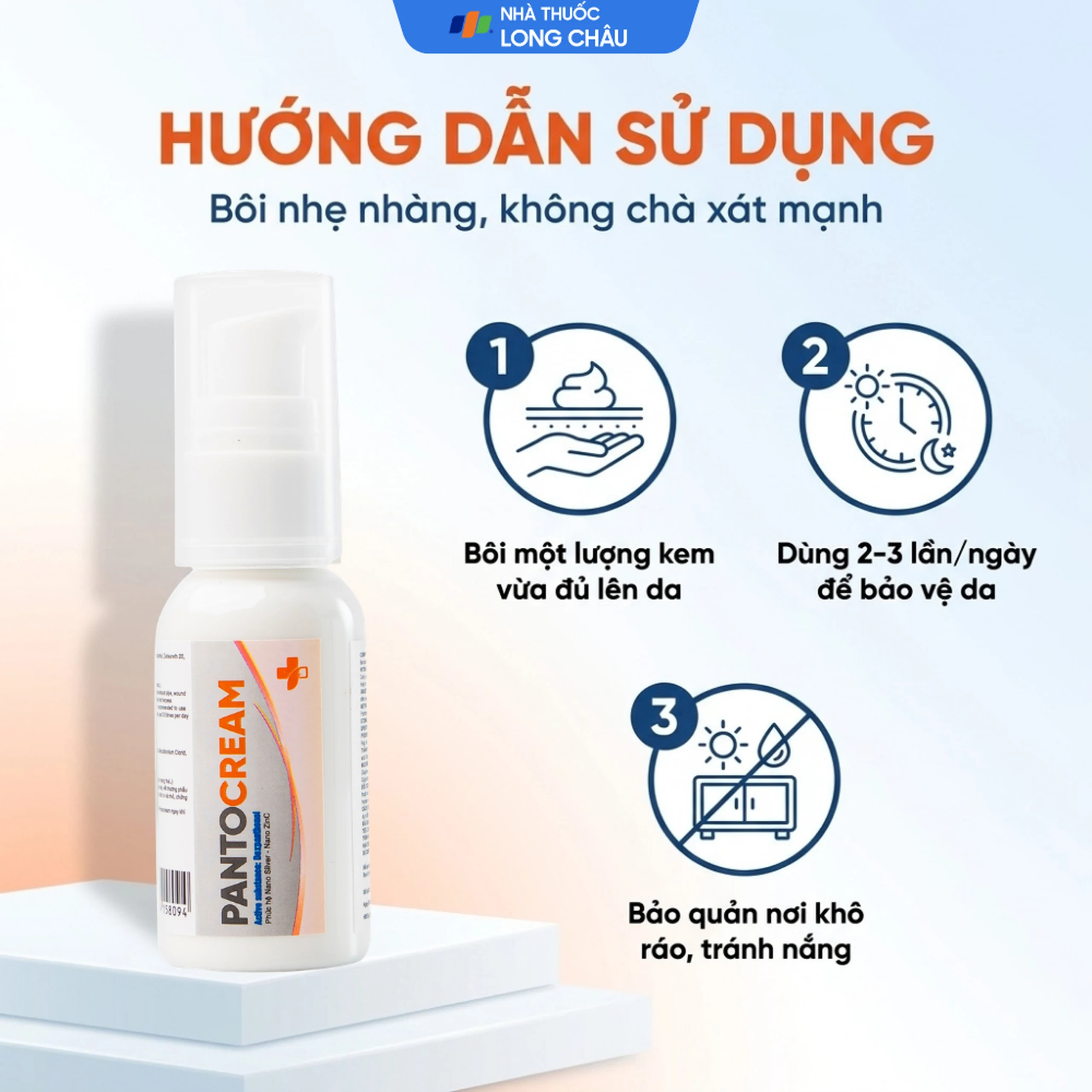Kem bôi vết thương, bỏng Pantocream 30g Nano Silver - Zinc 5