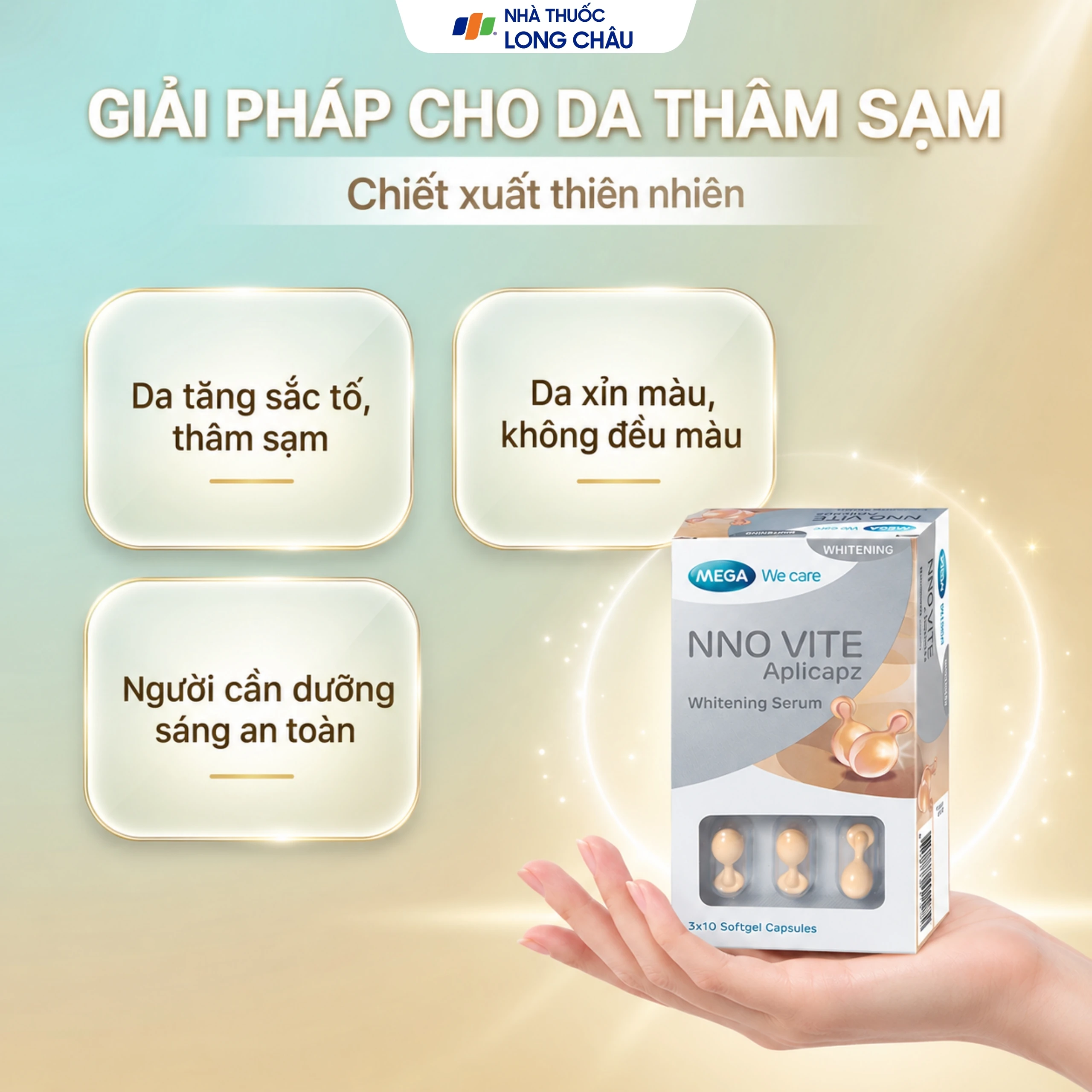 Tinh chất dưỡng da, ngừa lão hóa NNO Vite Aplicapz Whitening Serum Mega 3x10 4