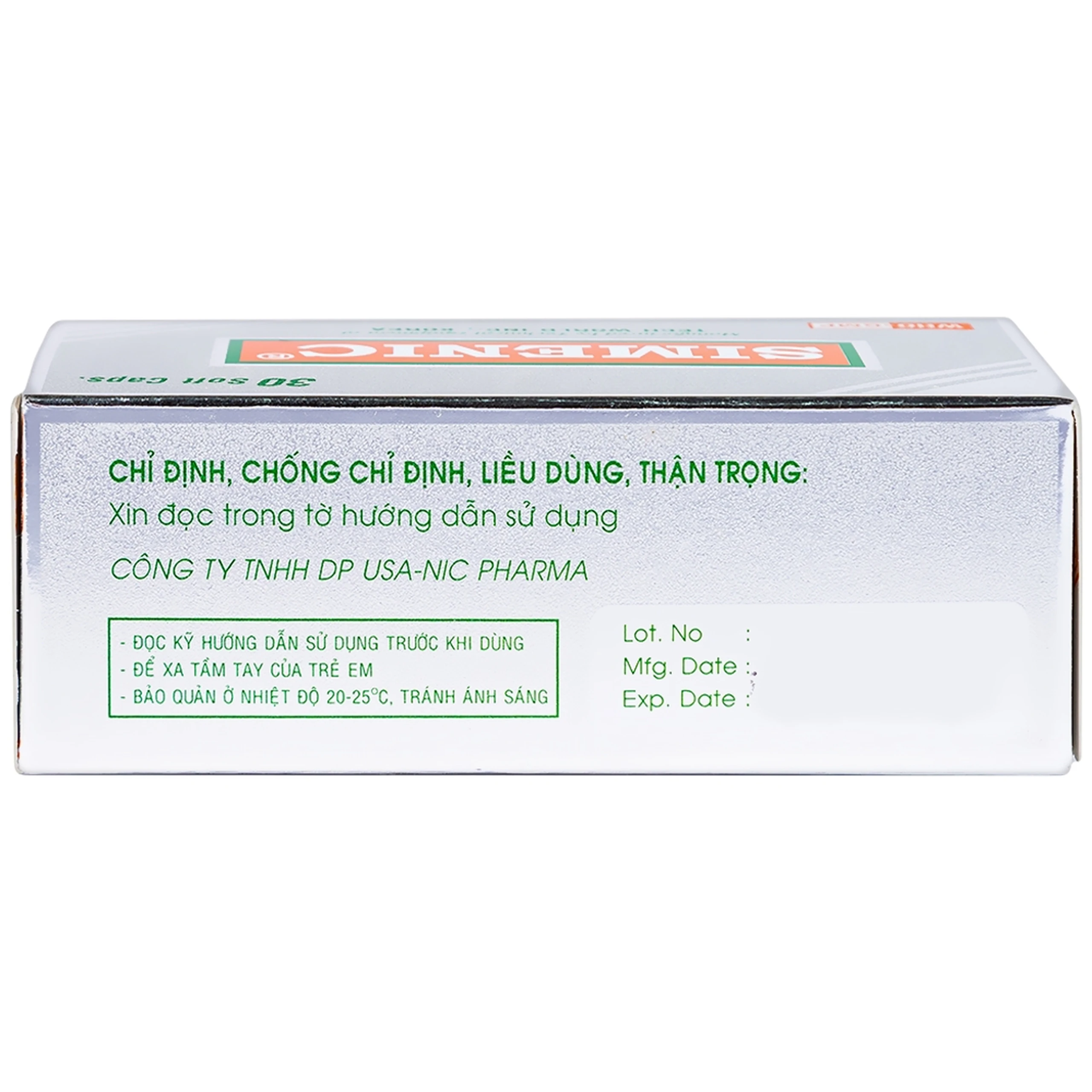 Thuốc Simenic điều trị đau do co thắt cơ trơn (3 vỉ x 10 viên)