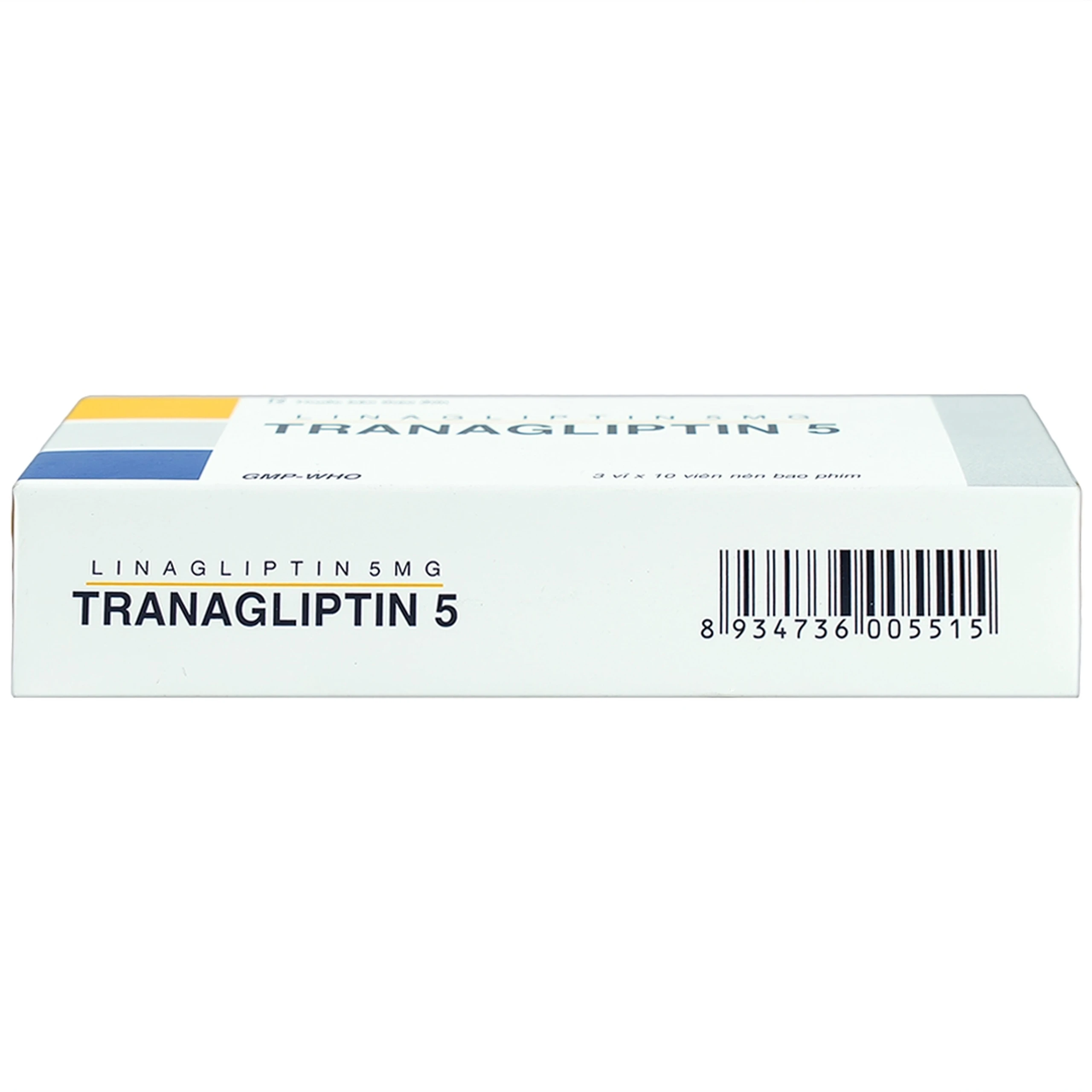 Thuốc Tranagliptin 5 Tipharco điều trị đái tháo đường típ 2 (3 vỉ x 10 viên) 