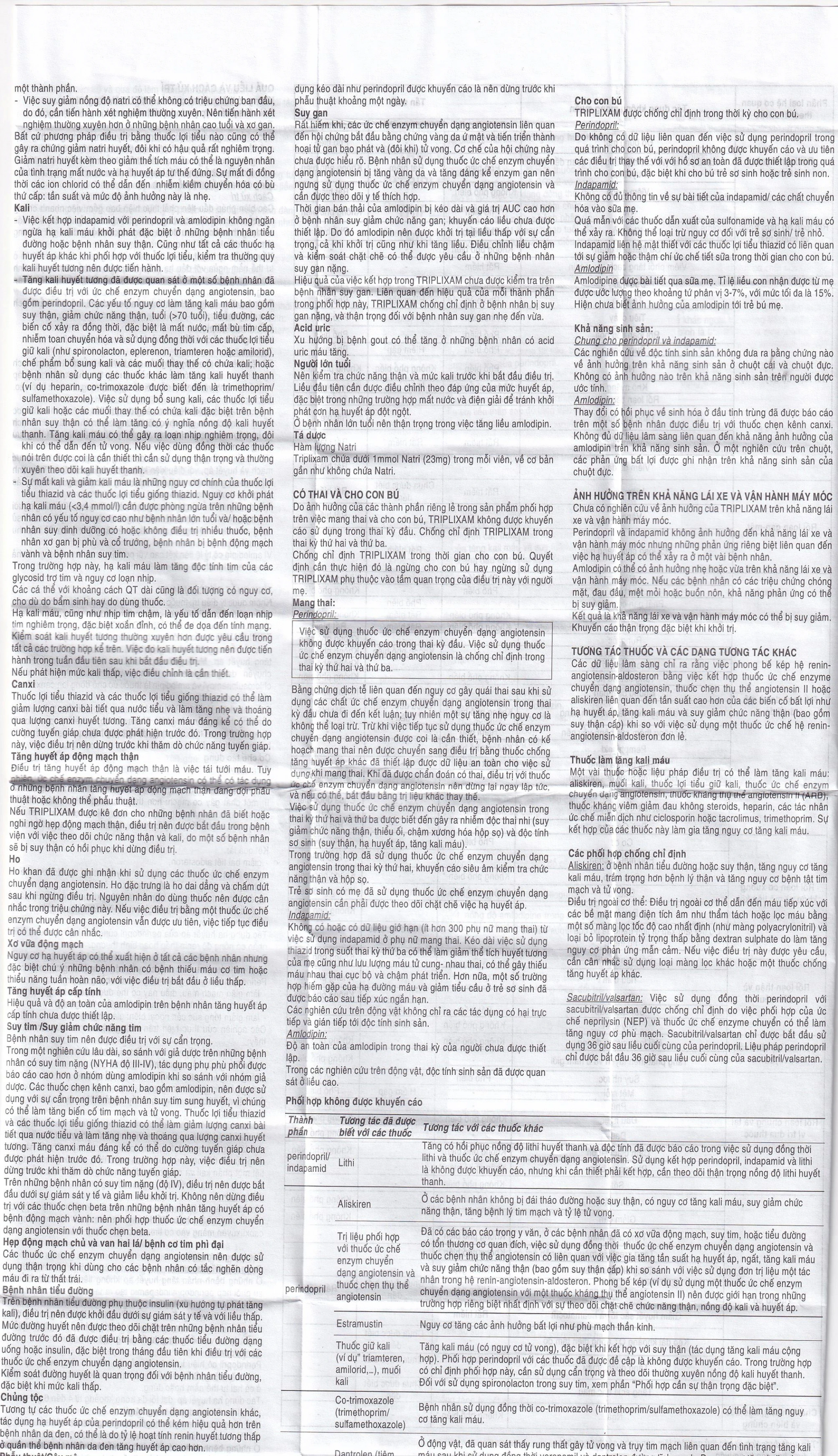 Thuốc Triplixam 5mg/1.25mg/5mg Servier điều trị tăng huyết áp (30 viên)