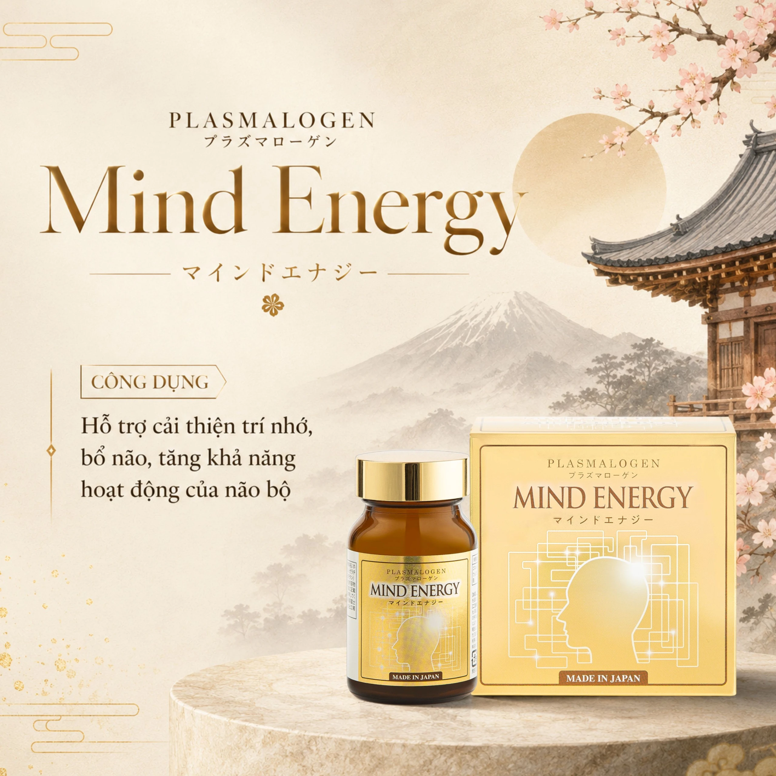 Viên uống bổ não, cải thiện trí nhớ Mind Energy Jpanwell (60 viên) 4