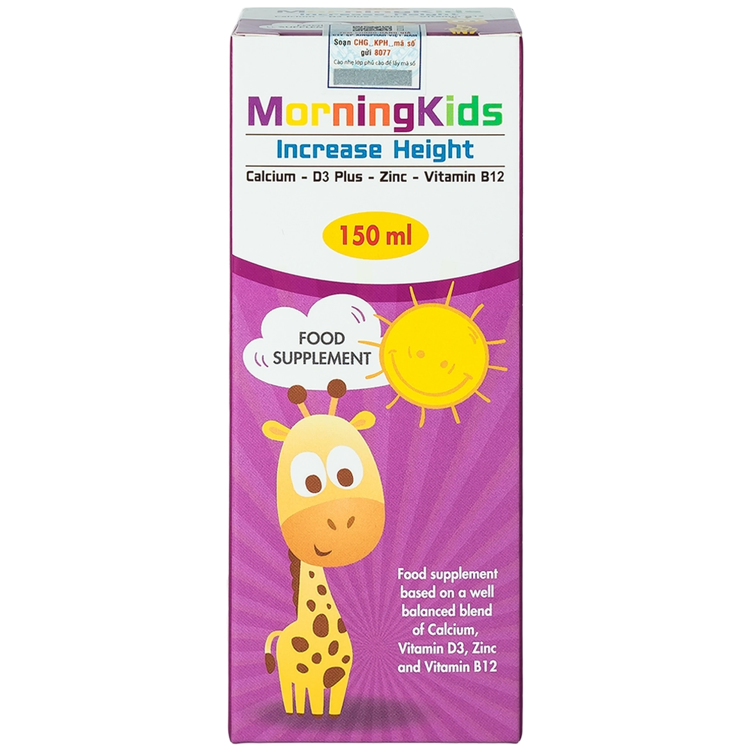 Siro bổ sung vitamin tăng chiều cao cho trẻ MorningKids Increase Height (150ml)