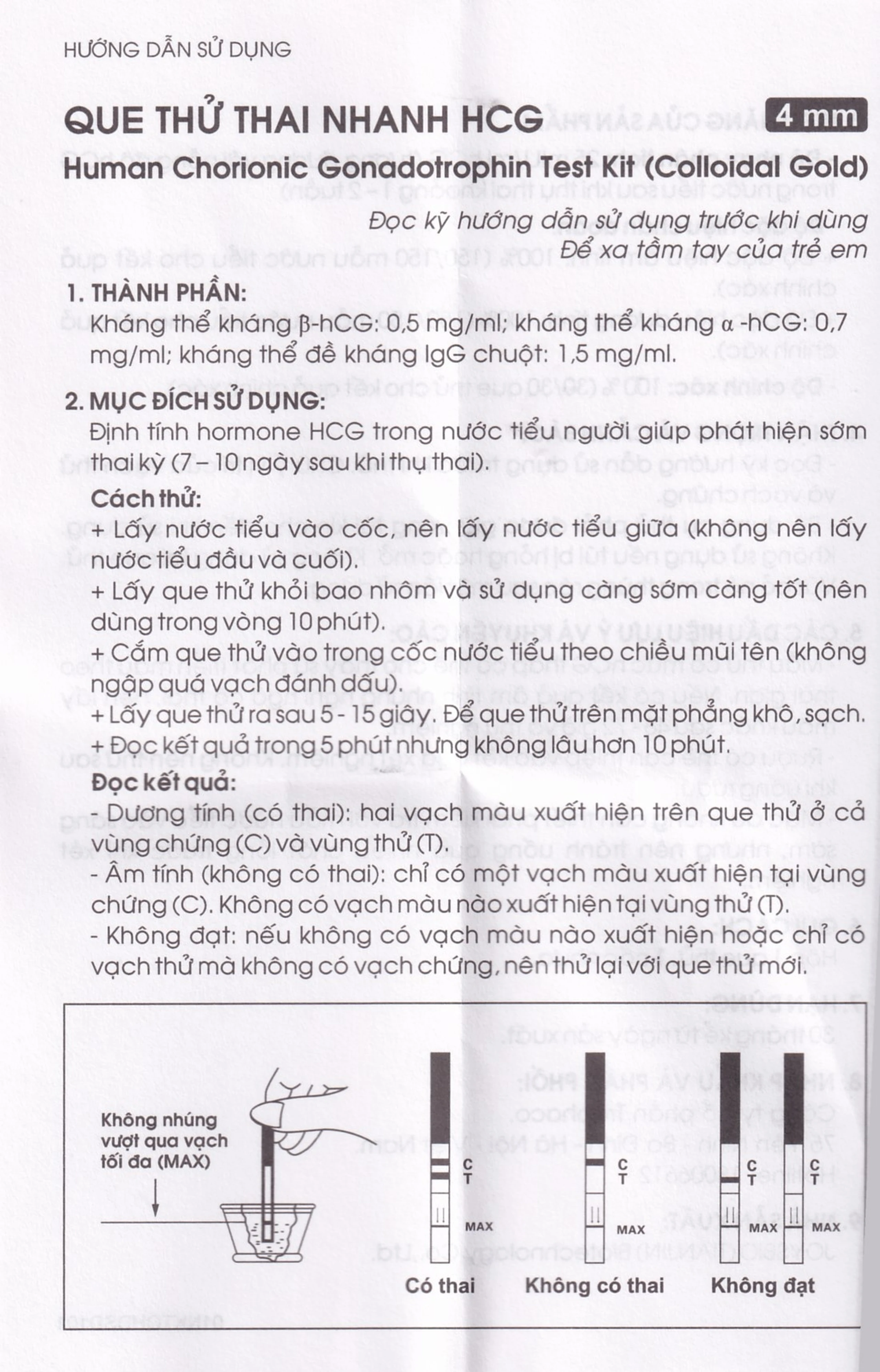 Que thử thai HCG Allisa Traphaco giúp phát hiện sớm thai kỳ sau 7-10 ngày thụ thai