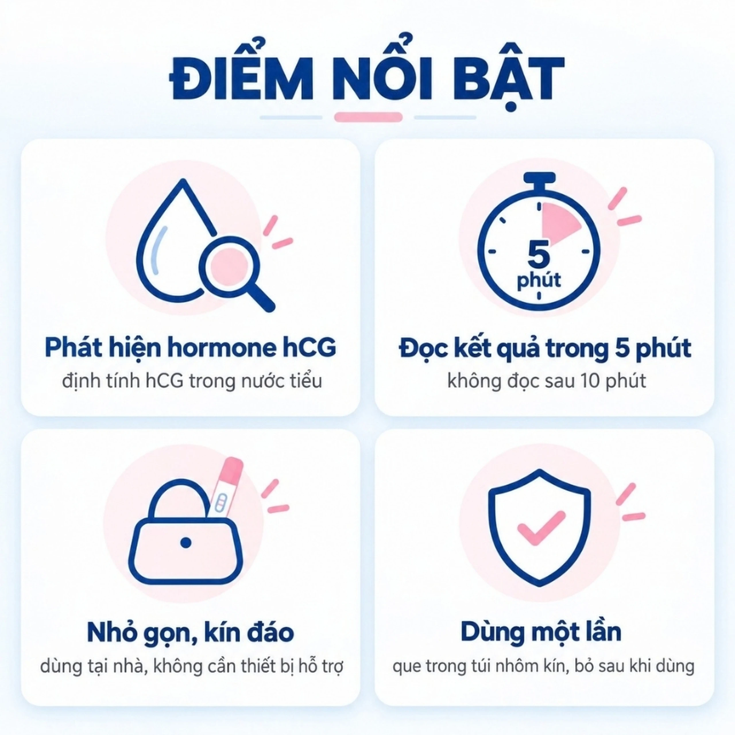 Que thử thai HCG Allisa Traphaco giúp phát hiện sớm thai kỳ sau 7-10 ngày thụ thai 3