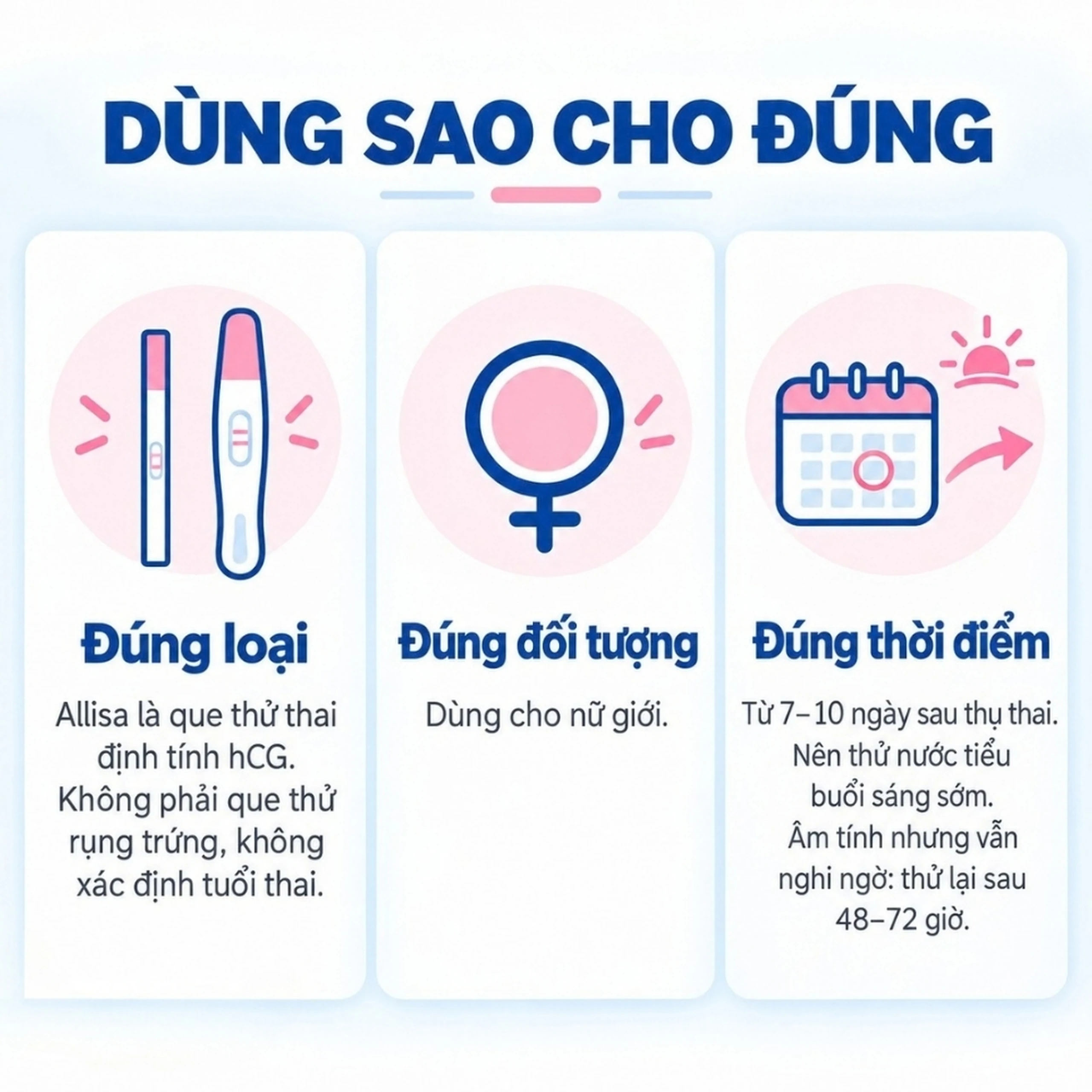 Que thử thai HCG Allisa Traphaco giúp phát hiện sớm thai kỳ sau 7-10 ngày thụ thai 4