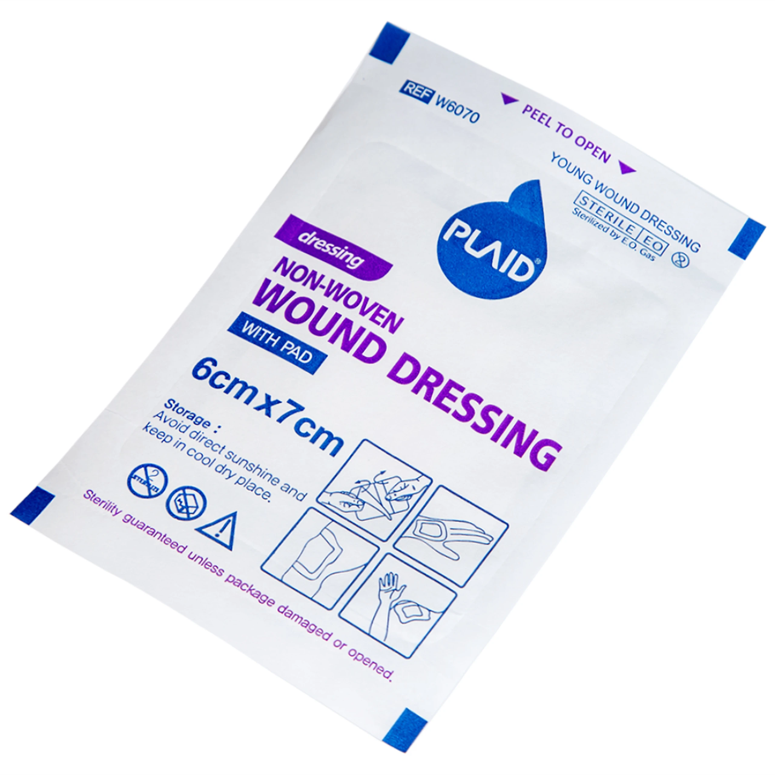 Gạc vô trùng Plaid Wound Dressing 6x7cm (50 miếng) Young Chemical