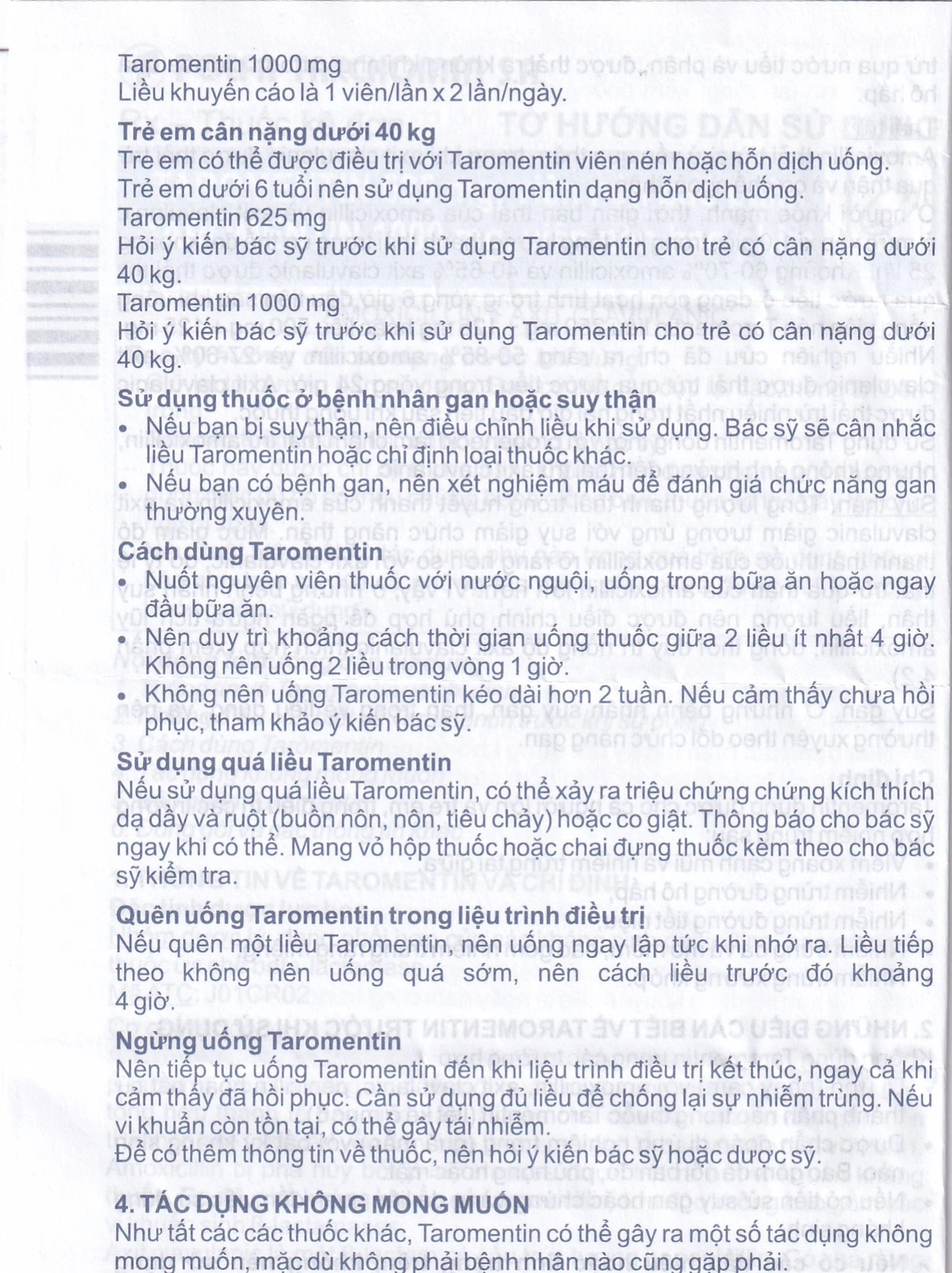 Thuốc Taromentin 1000mg Polfarmex điều trị viêm xoang cạnh mũi (2 vỉ x 7 viên)