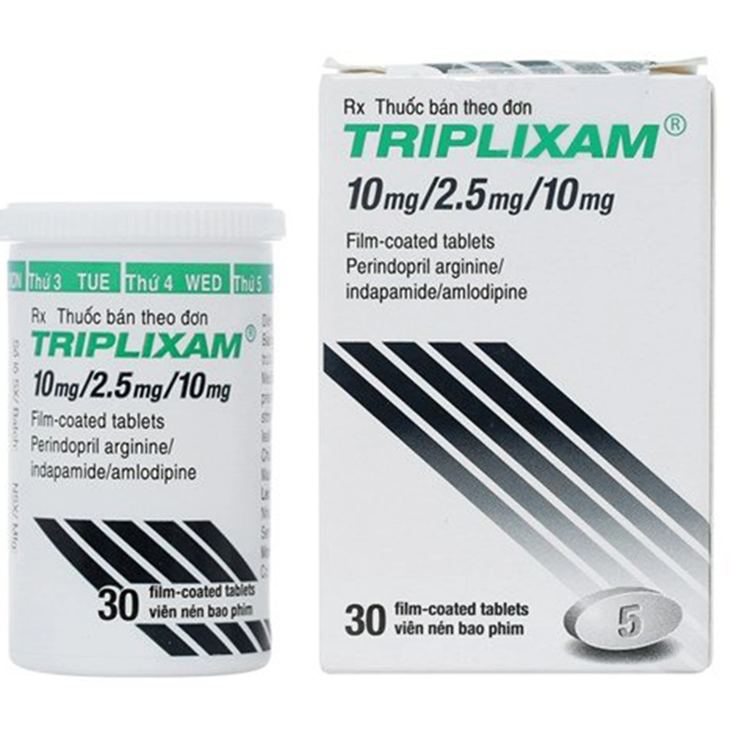 Thuốc Triplixam 10mg/2.5mg/10mg Servier điều trị tăng huyết áp (30 viên)