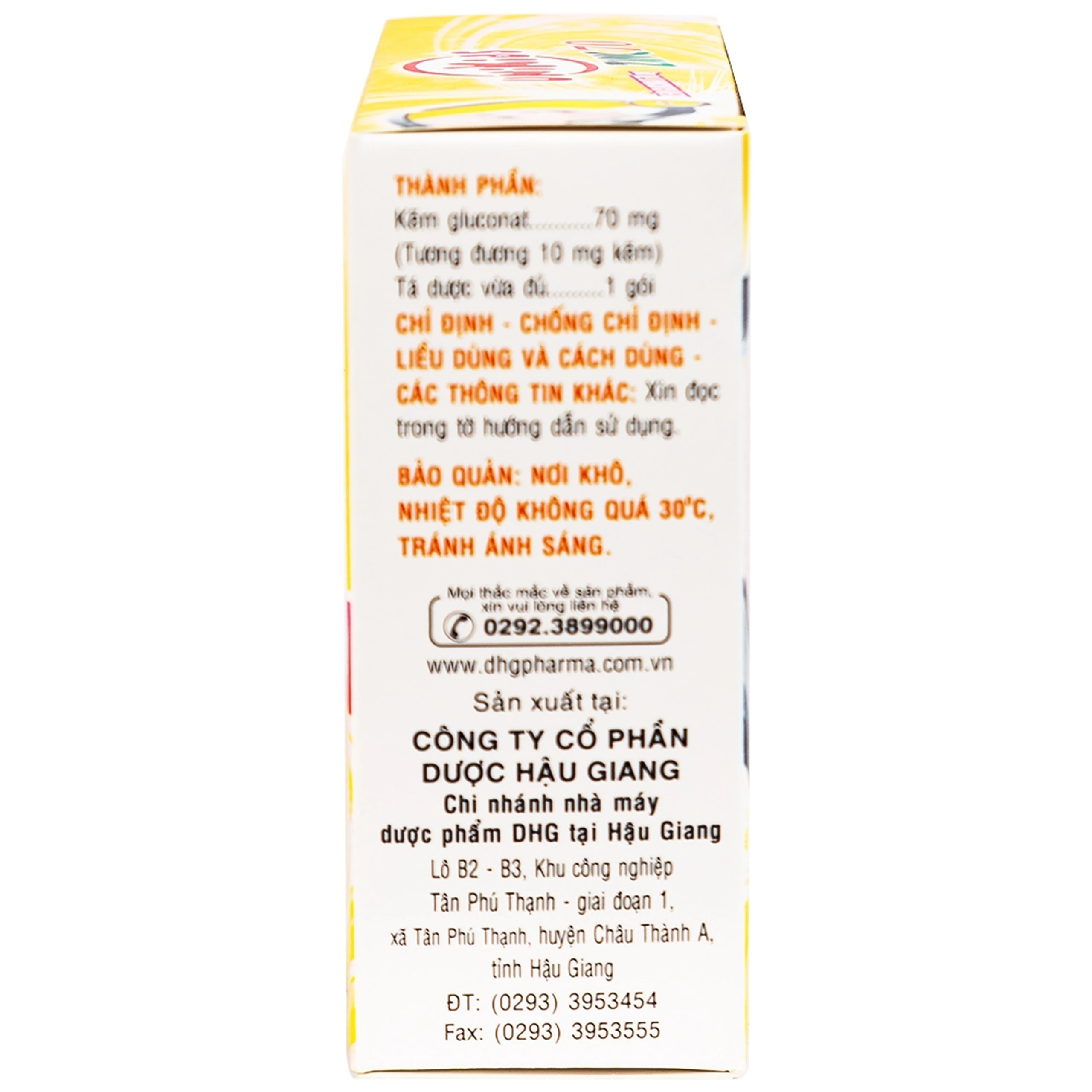 Cốm Unikids Zinc 70 DHG tăng cường sức đề kháng (24 gói x 1.5g)