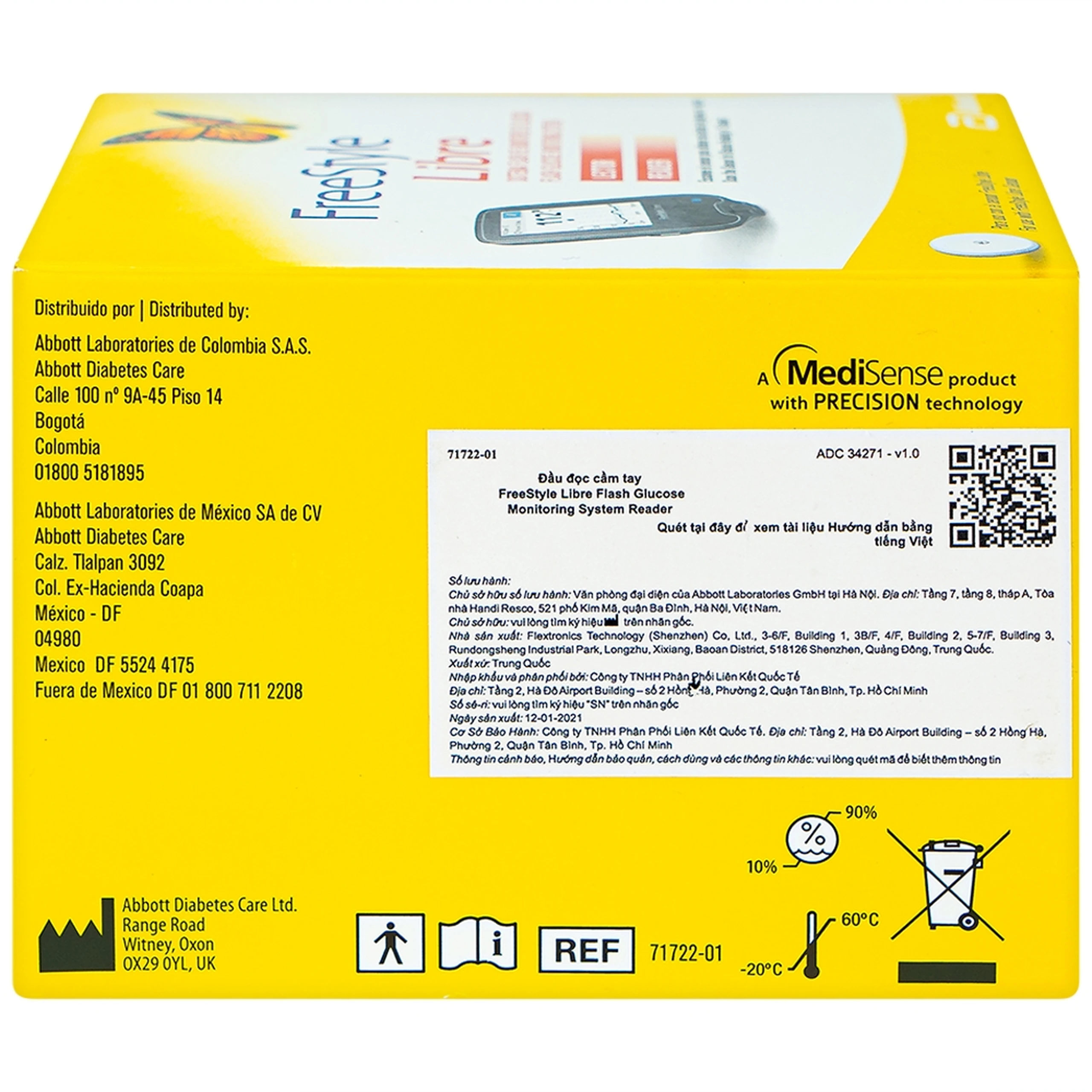 Đầu đọc cầm tay FreeStyle Libre Abbott kiểm tra nồng độ đường huyết