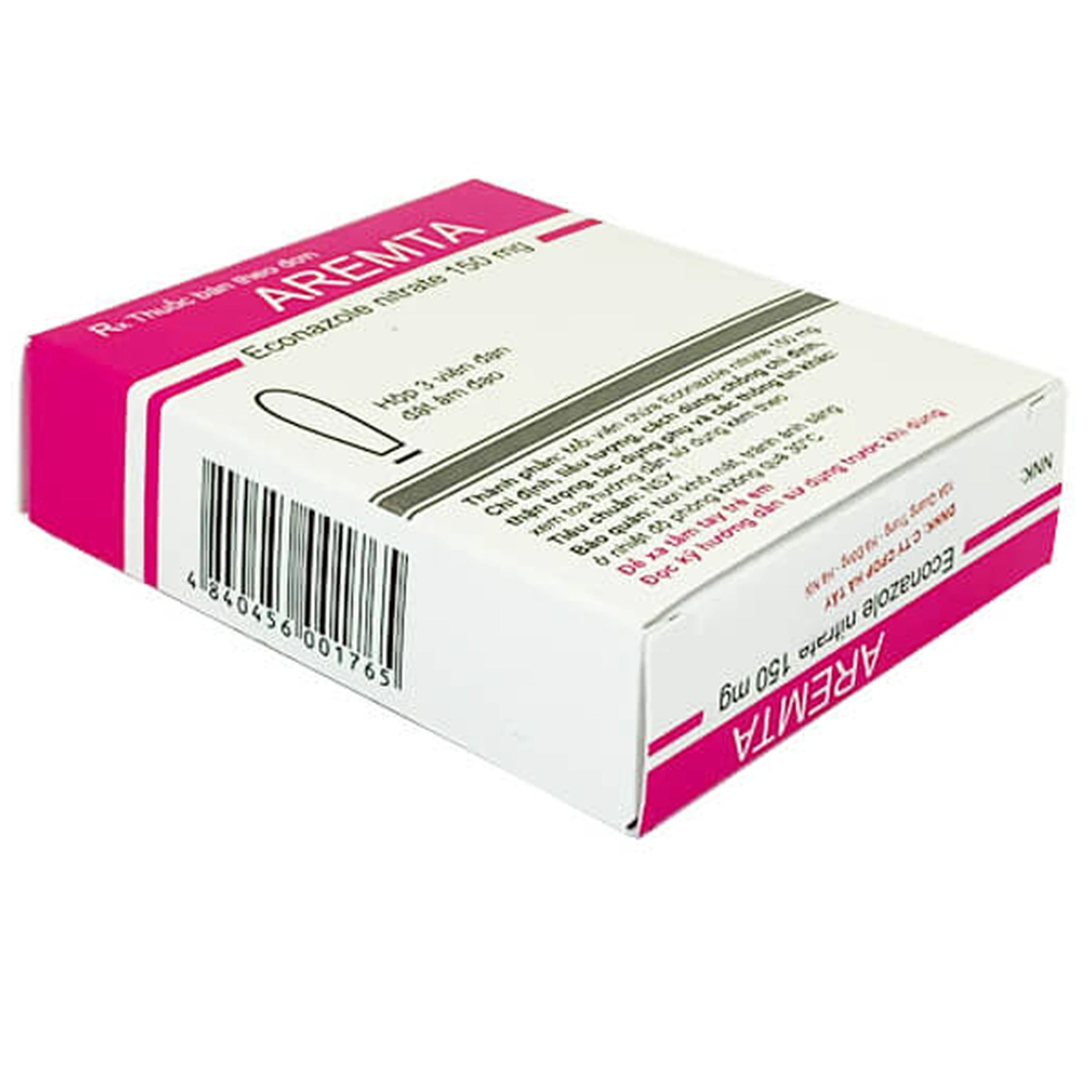 Viên đặt âm đạo Aremta 150mg Farmaprim điều trị viêm nấm âm đạo (3 viên)