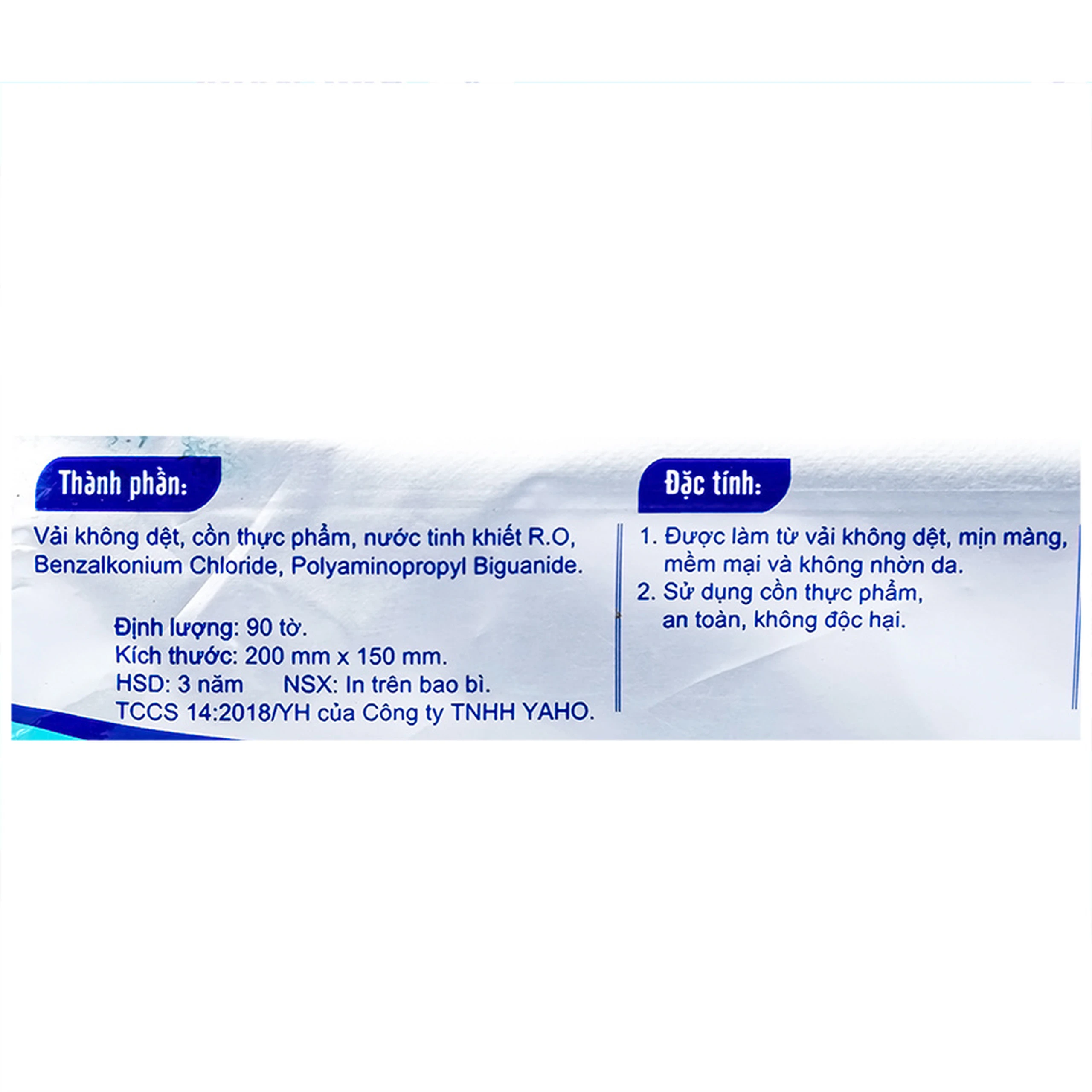 Khăn ướt cồn Let-Green làm sạch, kháng khuẩn và giữ vệ sinh (90 miếng)