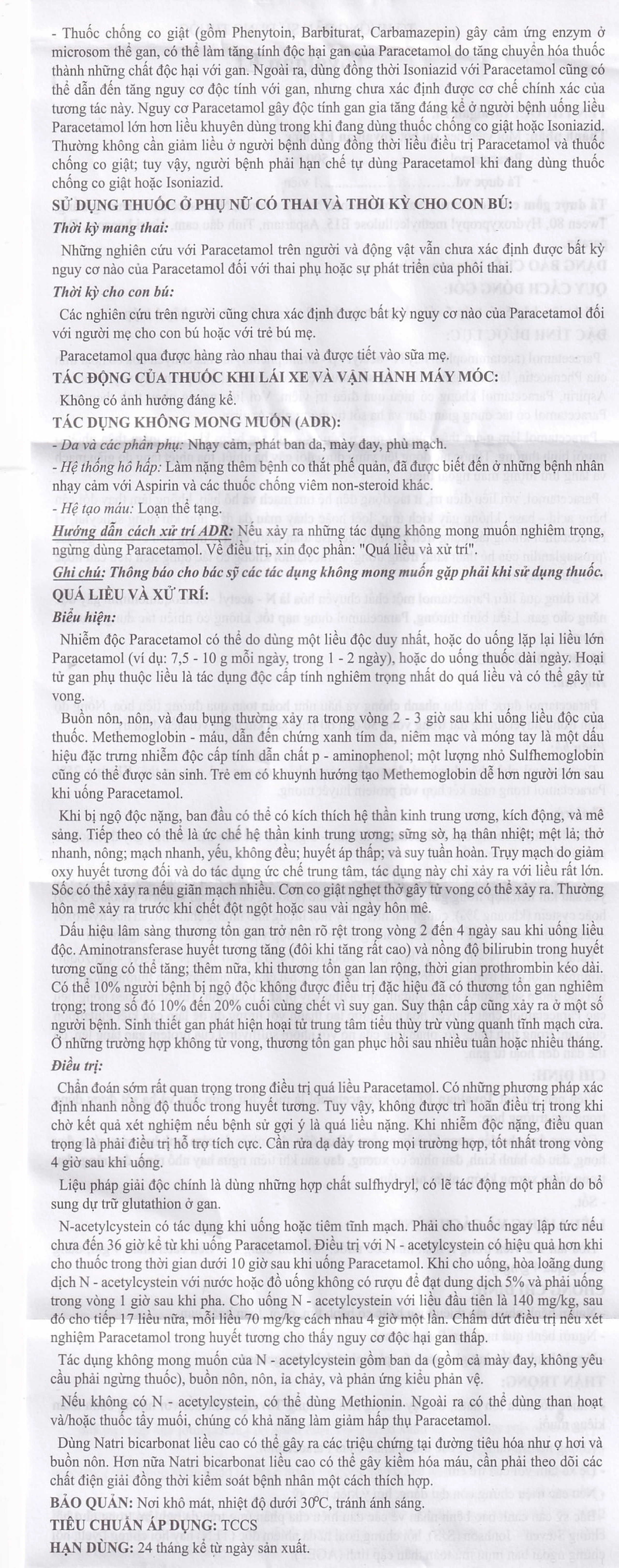 Viên sủi Tovalgan Ef Trường Thọ Pharma giảm đau, hạ sốt (5 vỉ x 4 viên) 