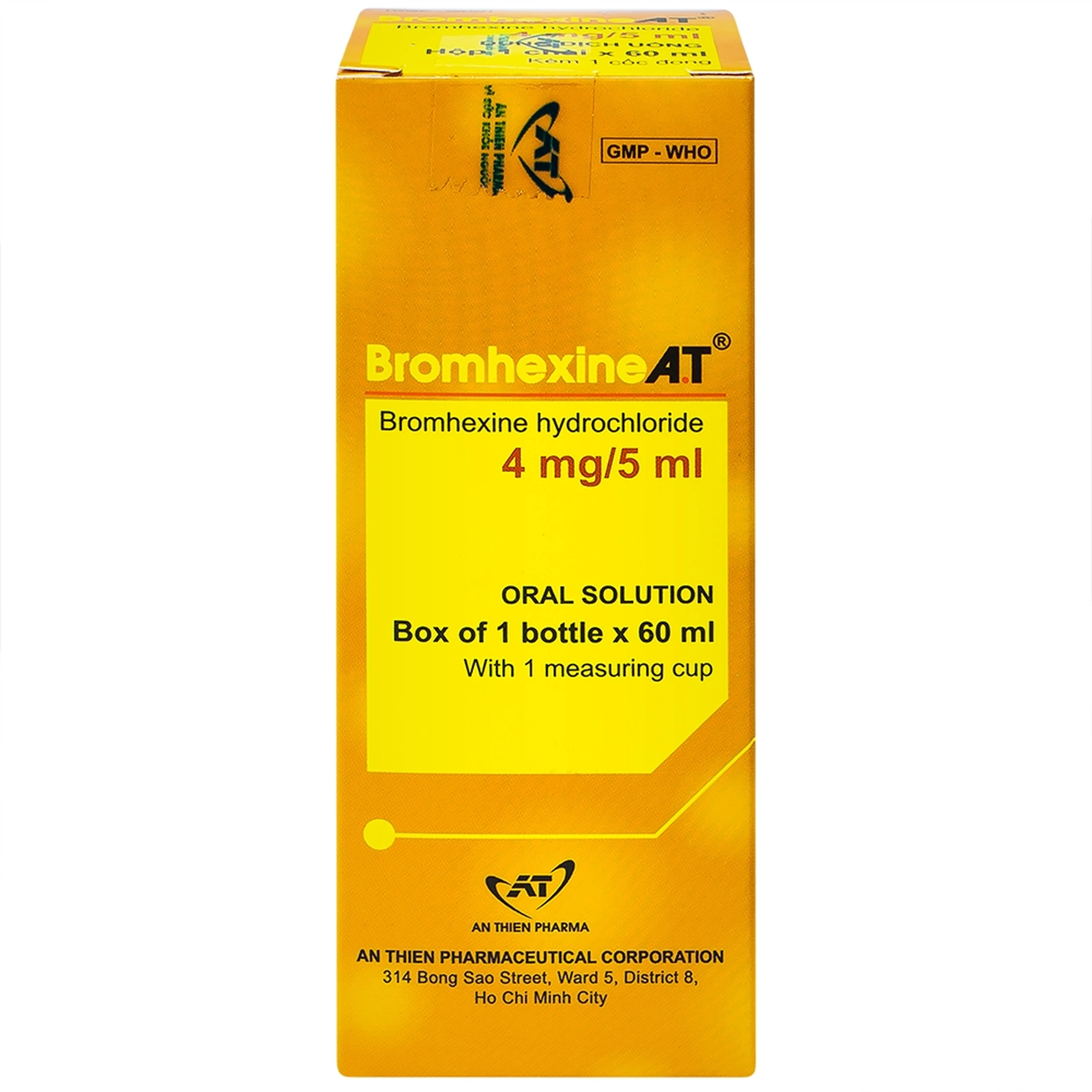 Dung dịch uống Bromhexine AT loãng đờm trong nhiễm khuẩn đường hô hấp (60ml) 7