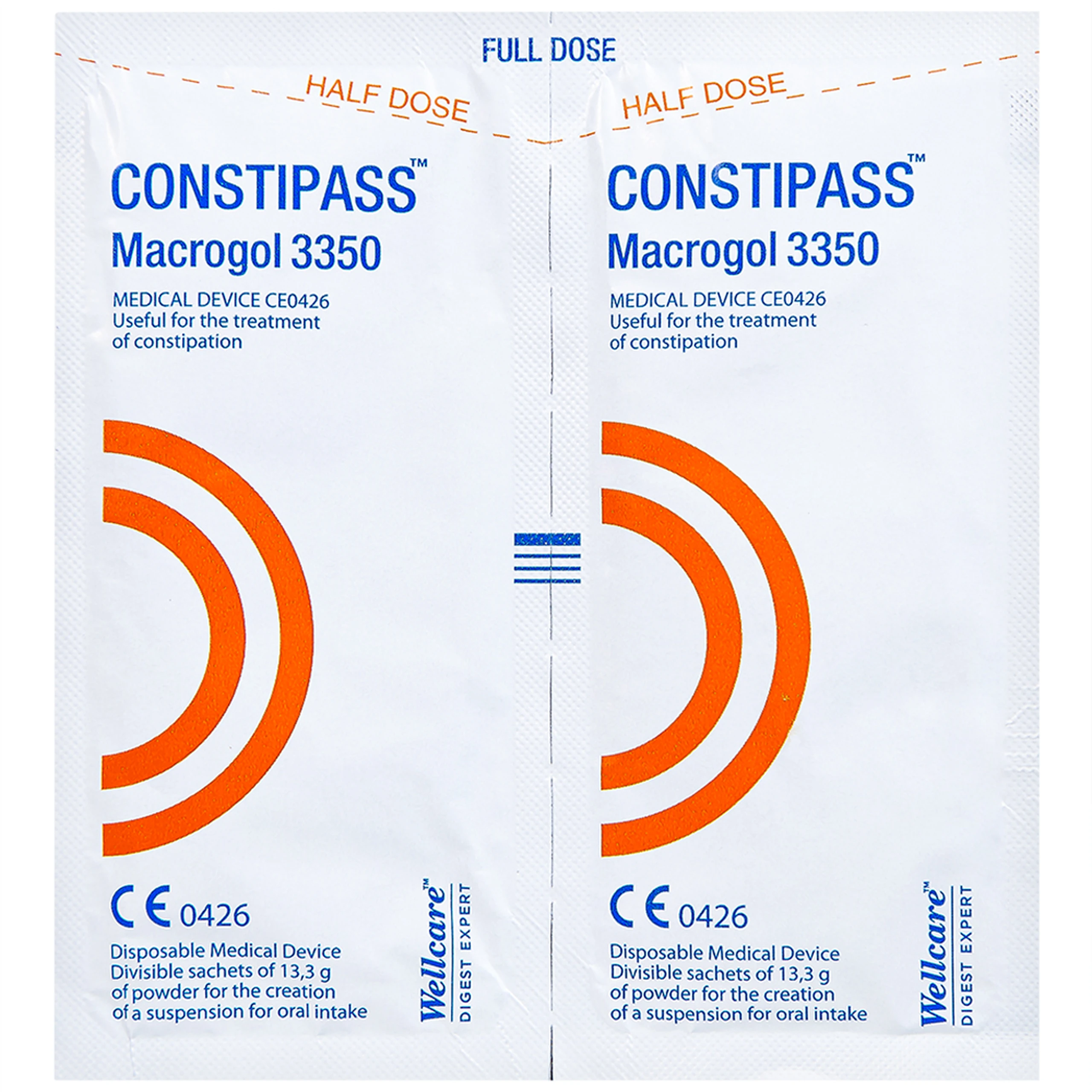 Bột nhuận tràng Constipass Wellcare (20 gói x 6.65g) cải thiện tình trạng táo bón cho người lớn và trẻ em