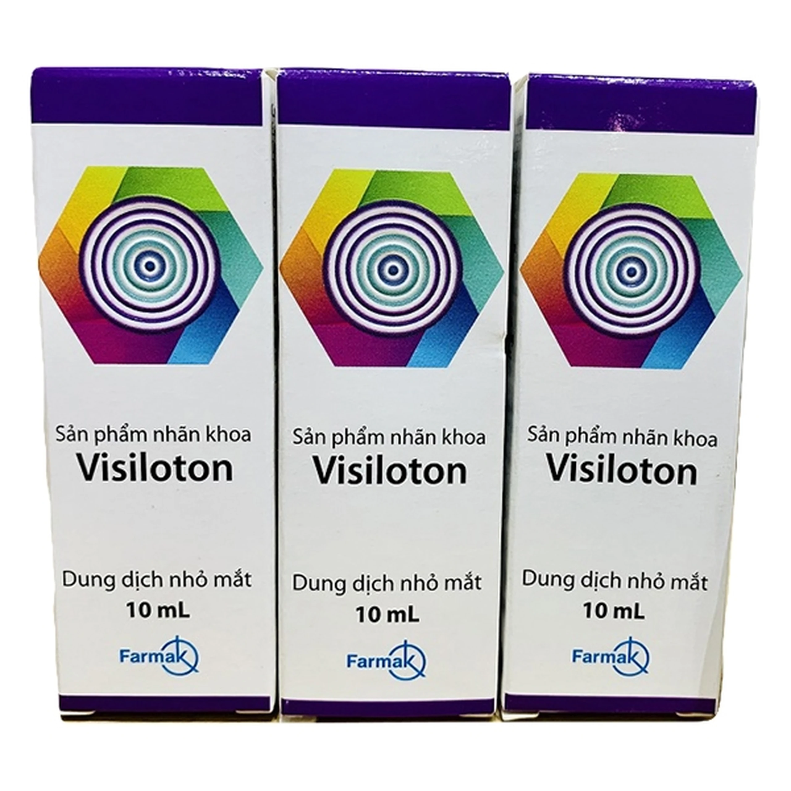 Nhỏ mắt Visiloton Farmak 10ml giúp giảm kích ứng, khô mắt