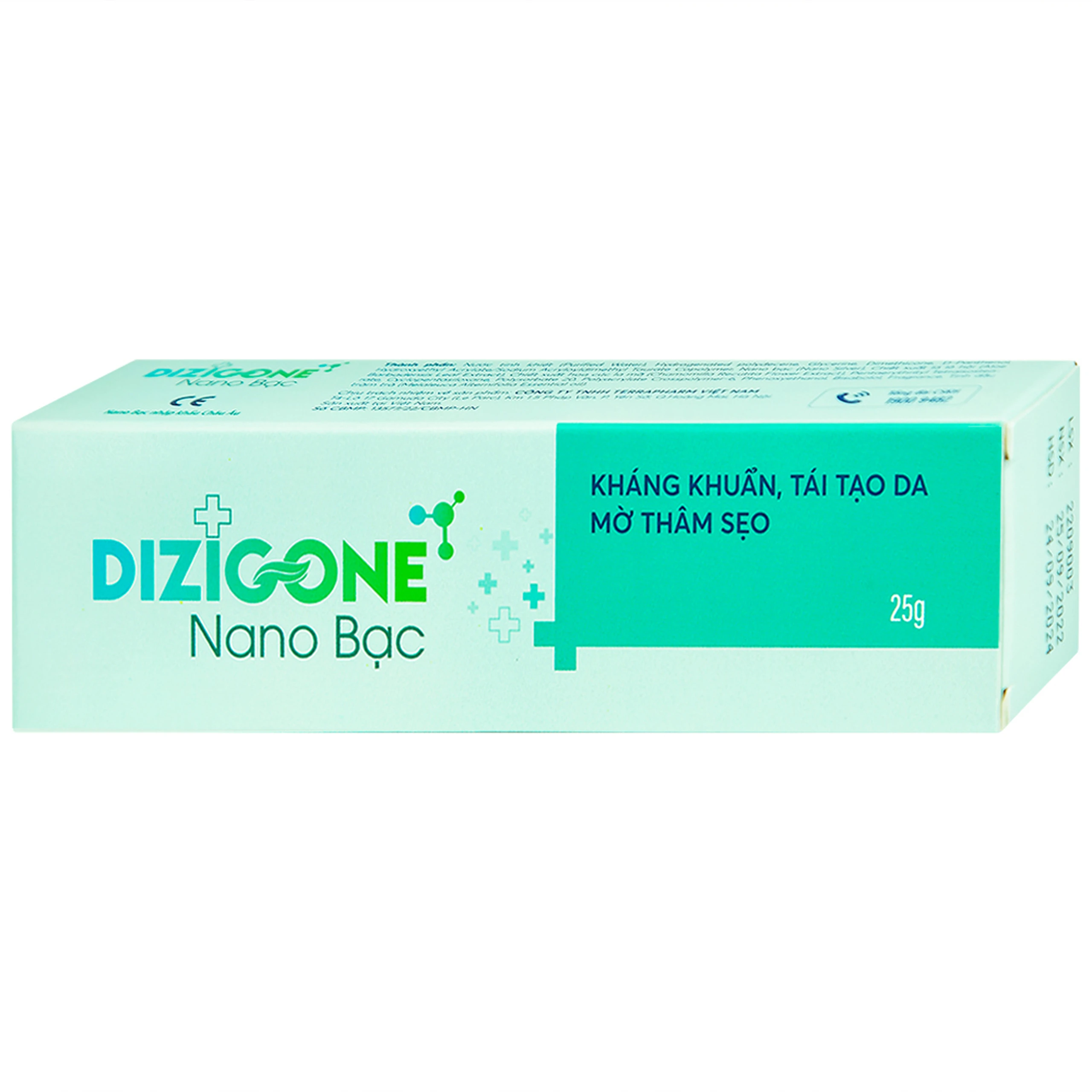 Kem bôi phục hồi da Dizigone nano bạc Terrapharm 25g