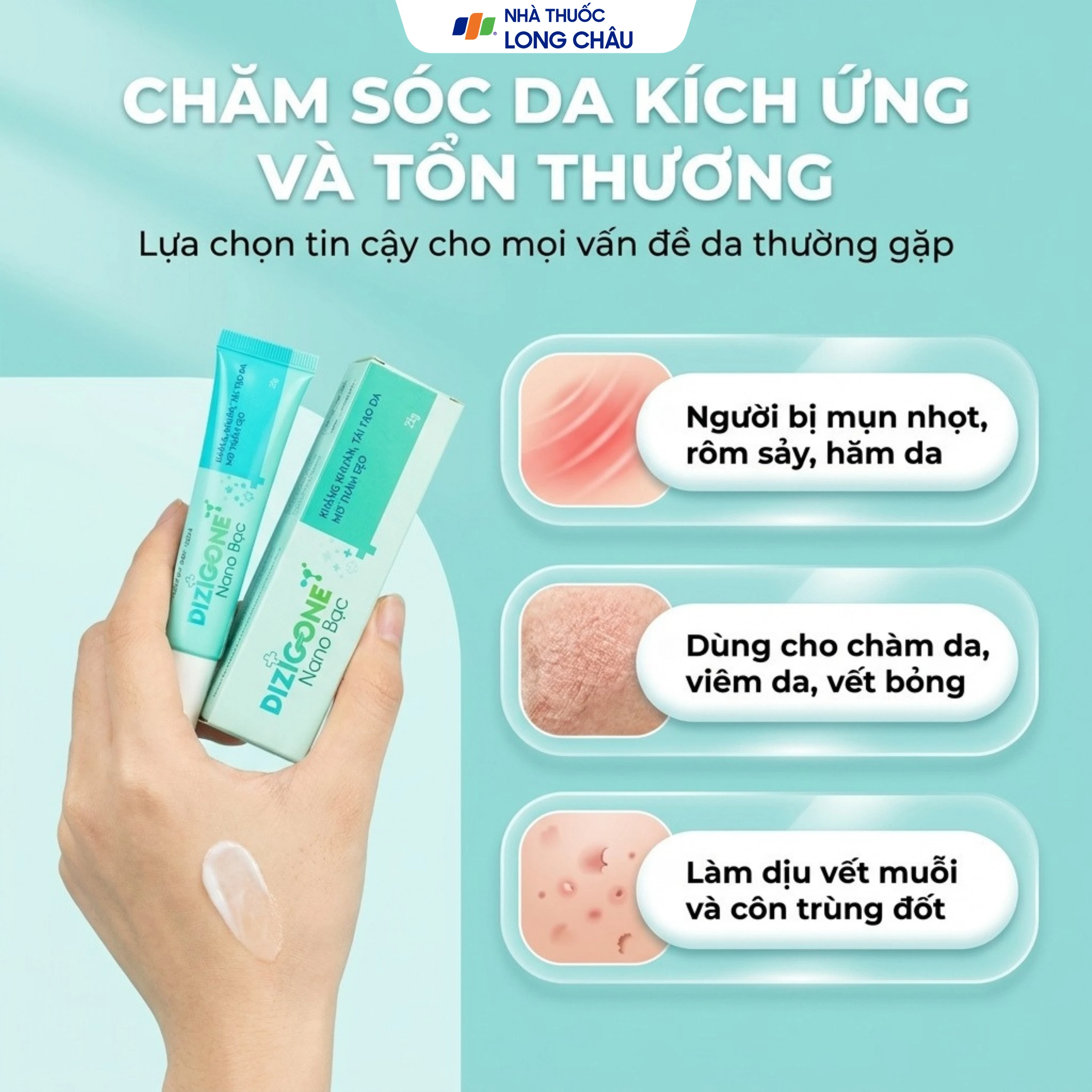 Kem bôi phục hồi da Dizigone nano bạc Terrapharm 25g 4