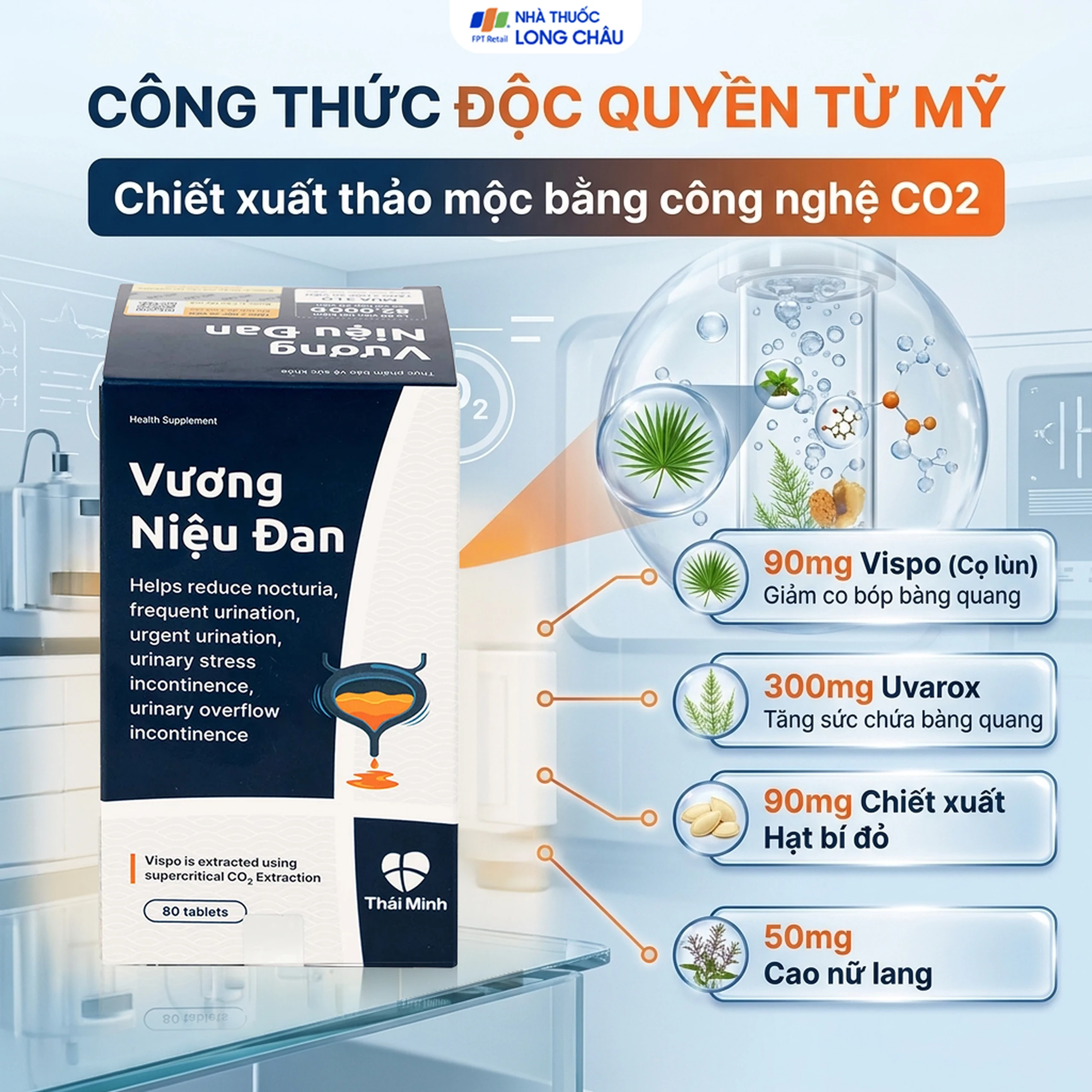 Viên uống giảm tiểu đêm Vương Niệu Đan Thái Minh (80 viên) 4