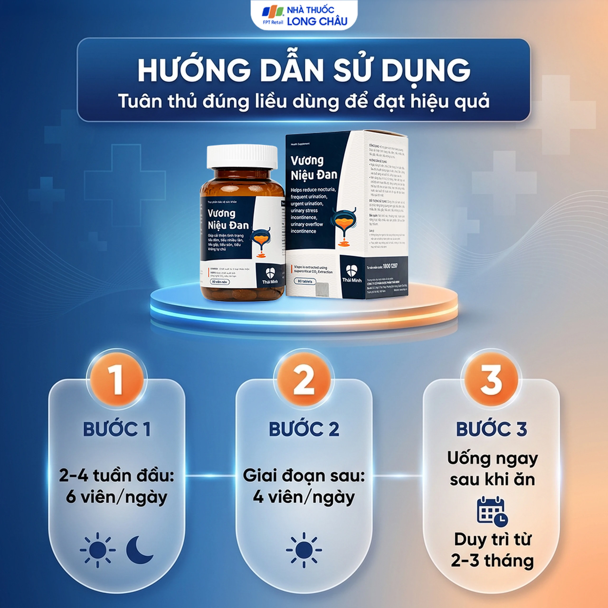 Viên uống giảm tiểu đêm Vương Niệu Đan Thái Minh (80 viên) 5