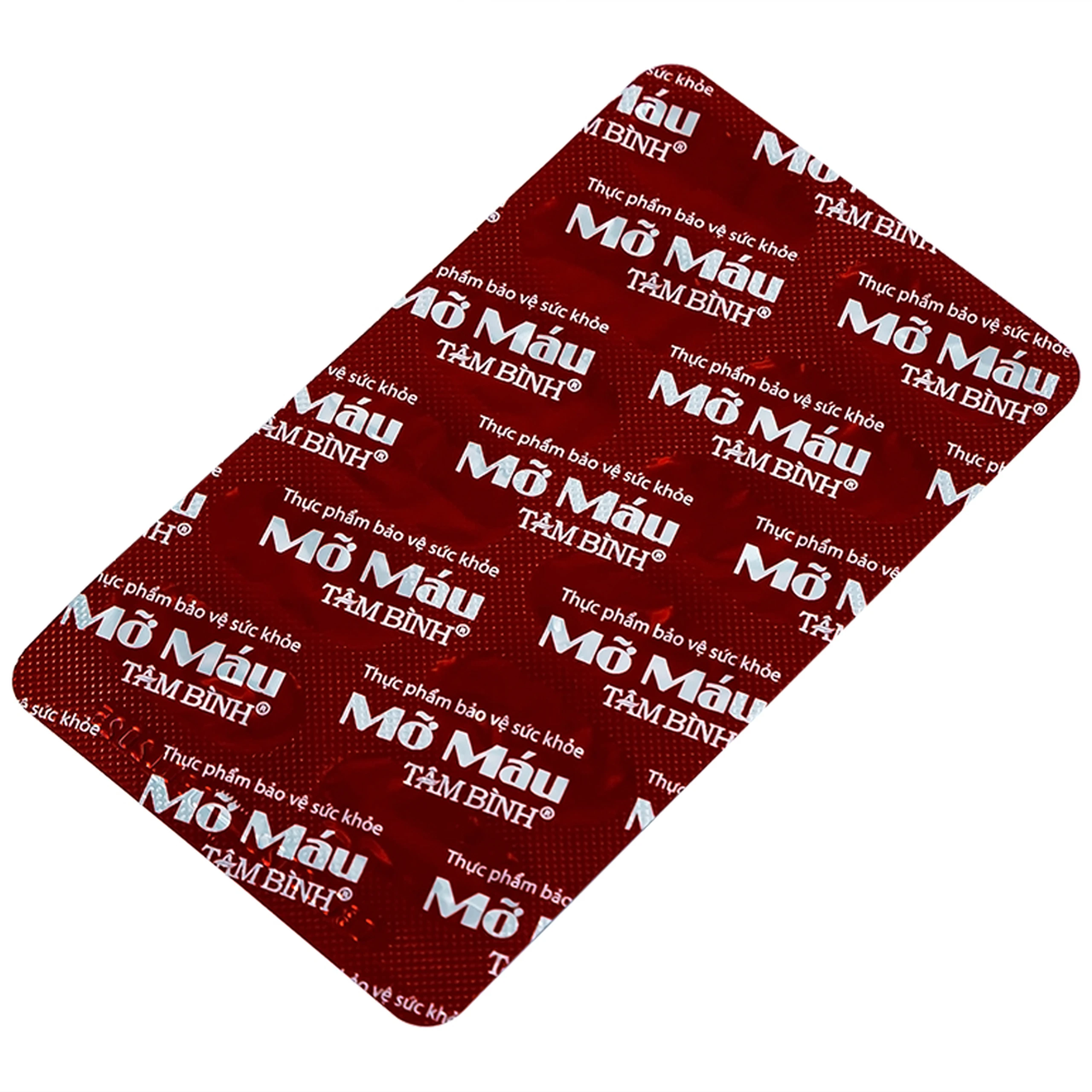 Viên hỗ trợ giảm mỡ máu mỡ gan Mỡ Máu Tâm Bình (5 vỉ x 12 viên)