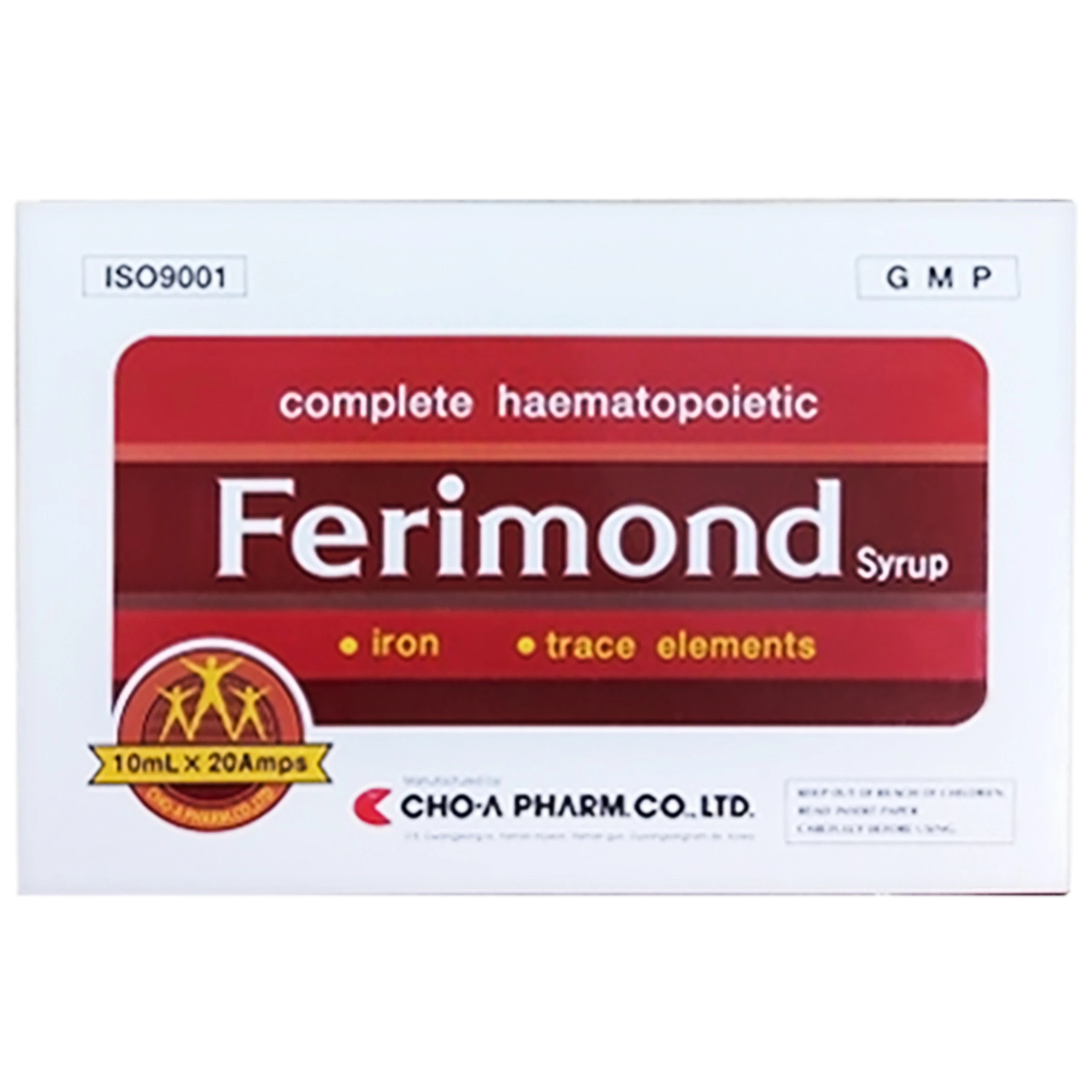 Syrup Ferimond Cho-A Pharm cung cấp sắt cho cơ thể và điều trị thiếu máu (20 ống)