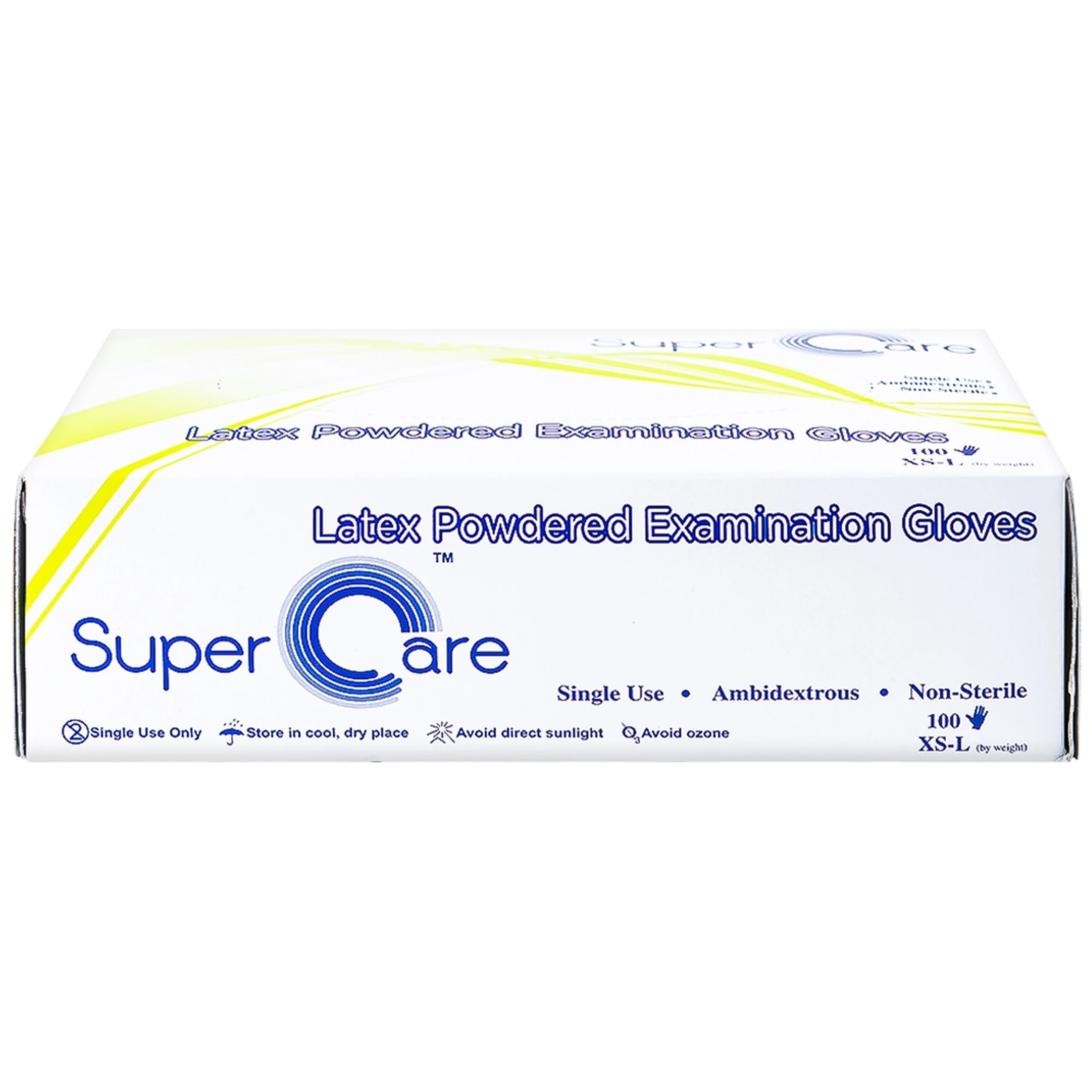 Găng tay y tế có bột Super Care size M (100 cái) Latex Powdered Examination
