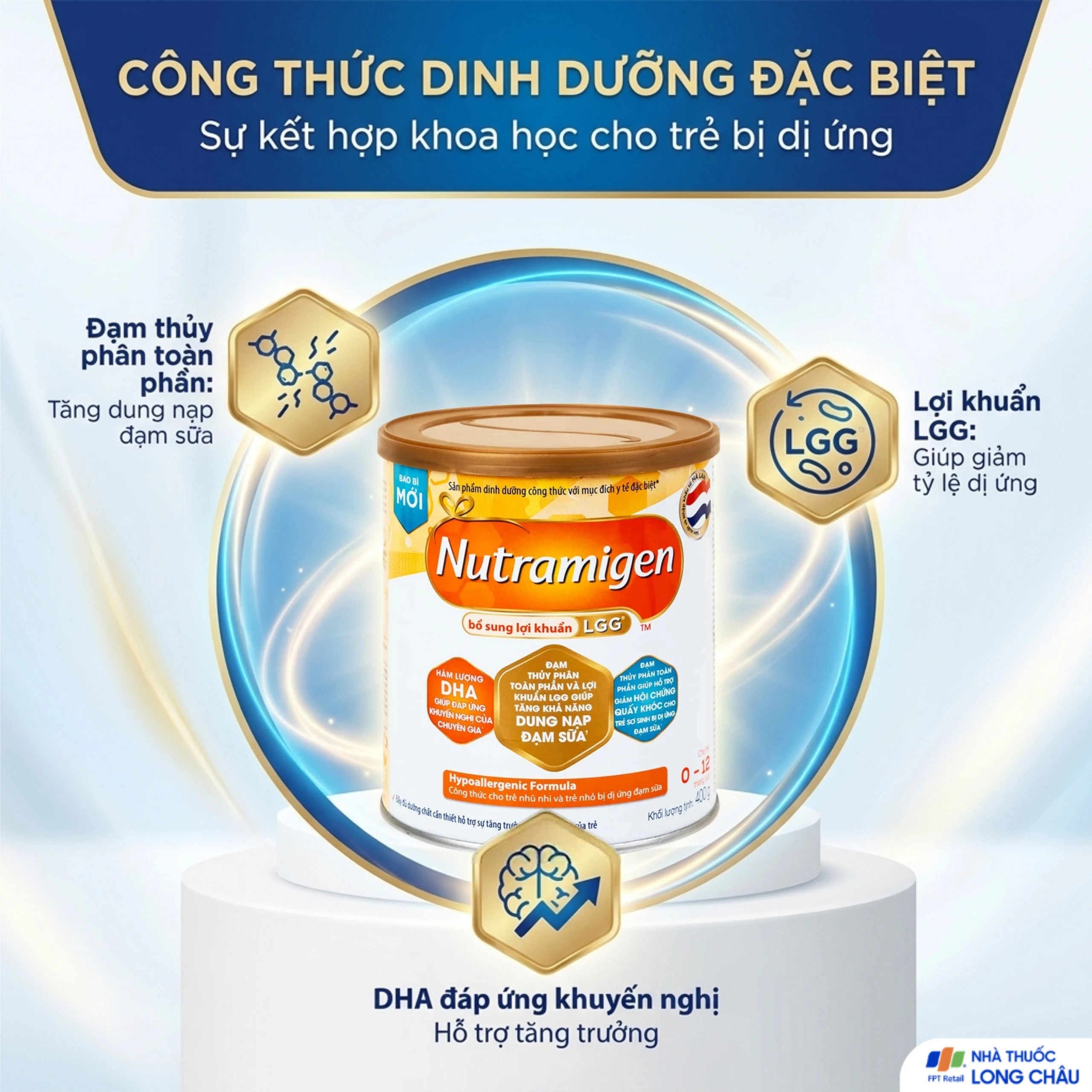 Sữa Nutramigen A+ LGG Mead Johnson bổ sung dinh dưỡng cho trẻ dị ứng với đạm sữa (400g) 3