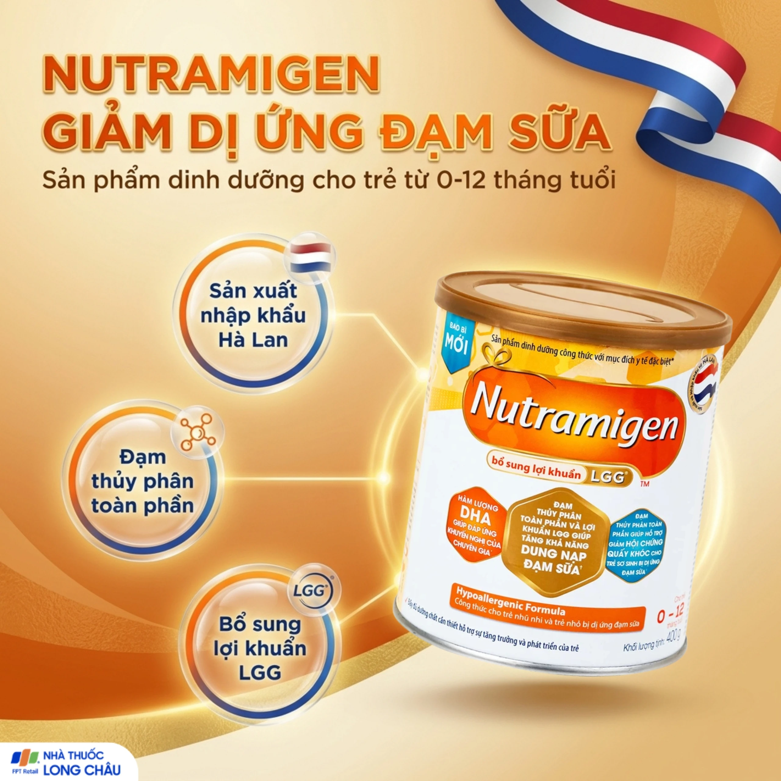 Sữa Nutramigen A+ LGG Mead Johnson bổ sung dinh dưỡng cho trẻ dị ứng với đạm sữa (400g) 2