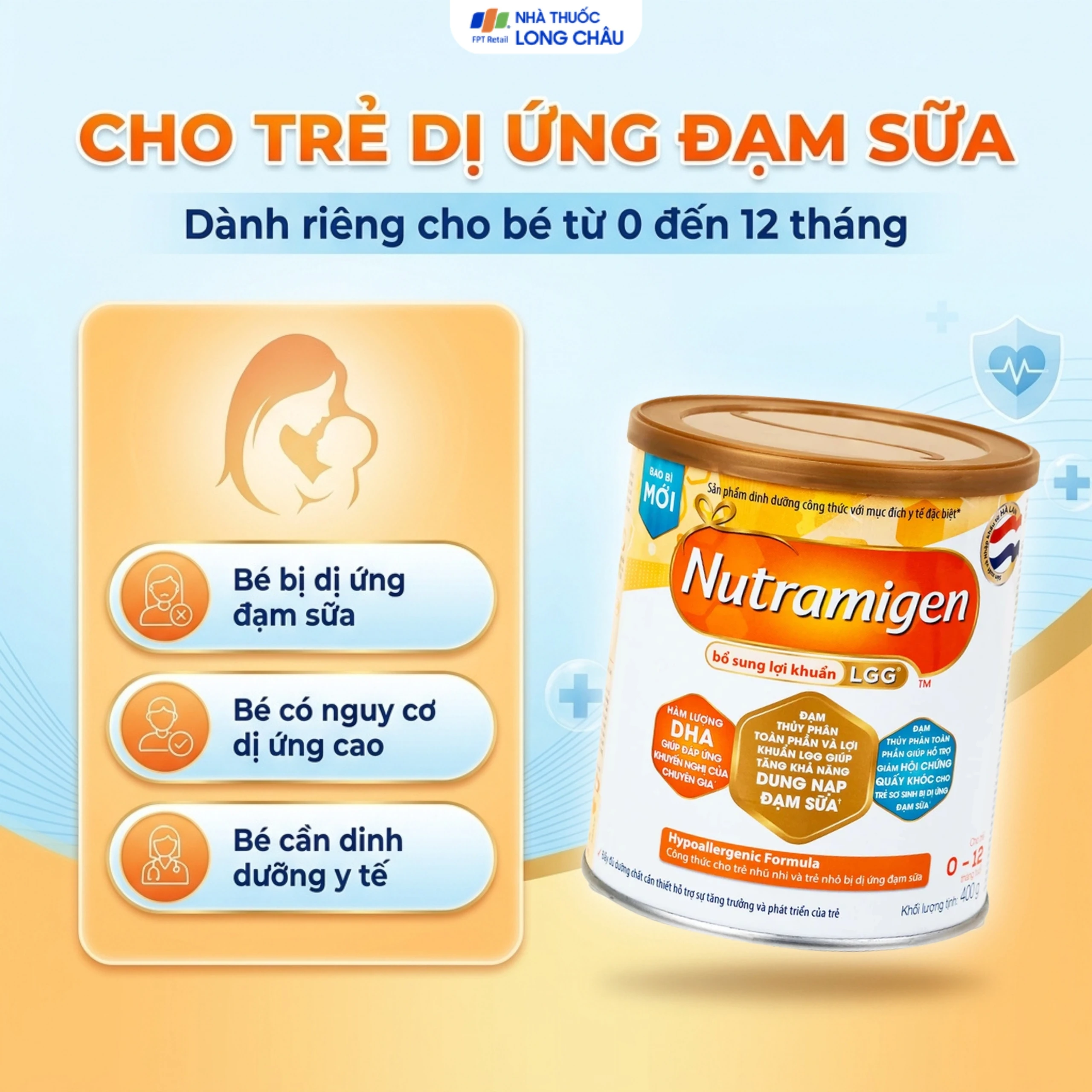 Sữa Nutramigen A+ LGG Mead Johnson bổ sung dinh dưỡng cho trẻ dị ứng với đạm sữa (400g) 5