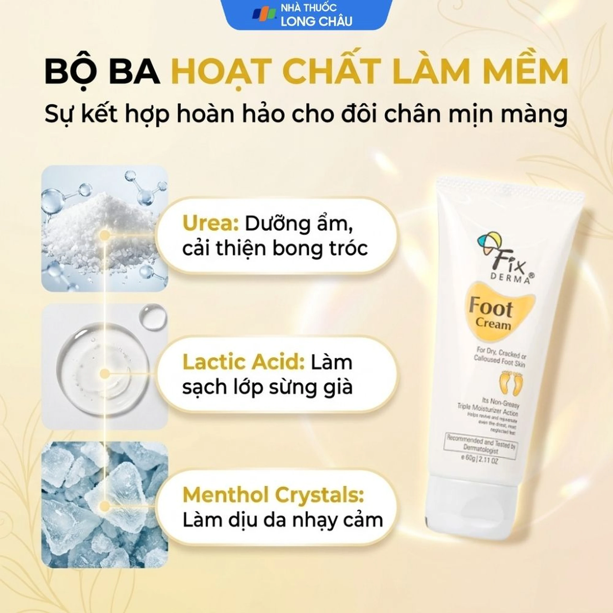 Kem bôi làm mềm gót chân Fixderma Foot Cream 60g 3