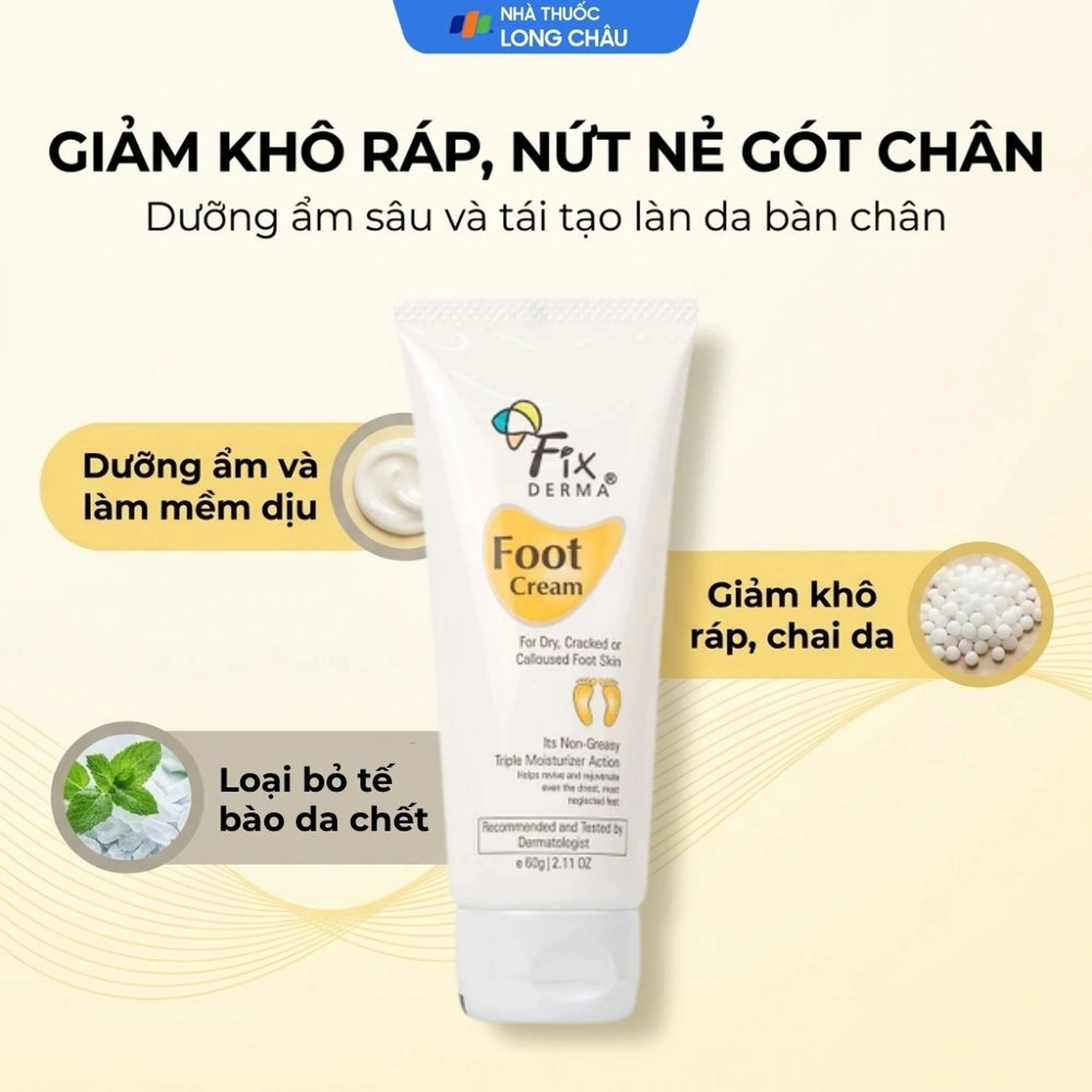 Kem bôi làm mềm gót chân Fixderma Foot Cream 60g 2