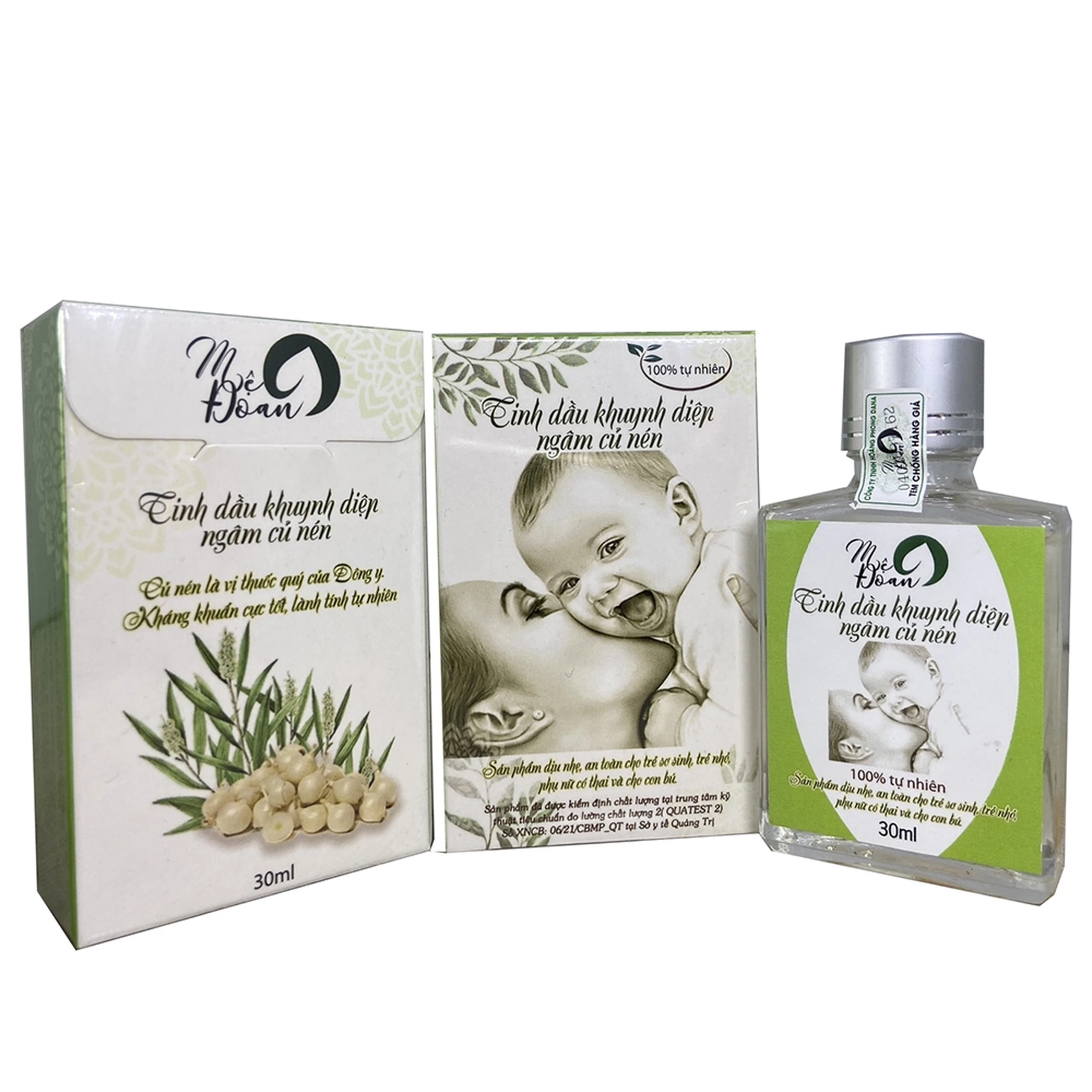 Tinh dầu khuynh diệp ngâm củ nén Mệ Đoan hỗ trợ phòng ngừa và cải thiện sổ mũi, ngạt mũi (30ml)