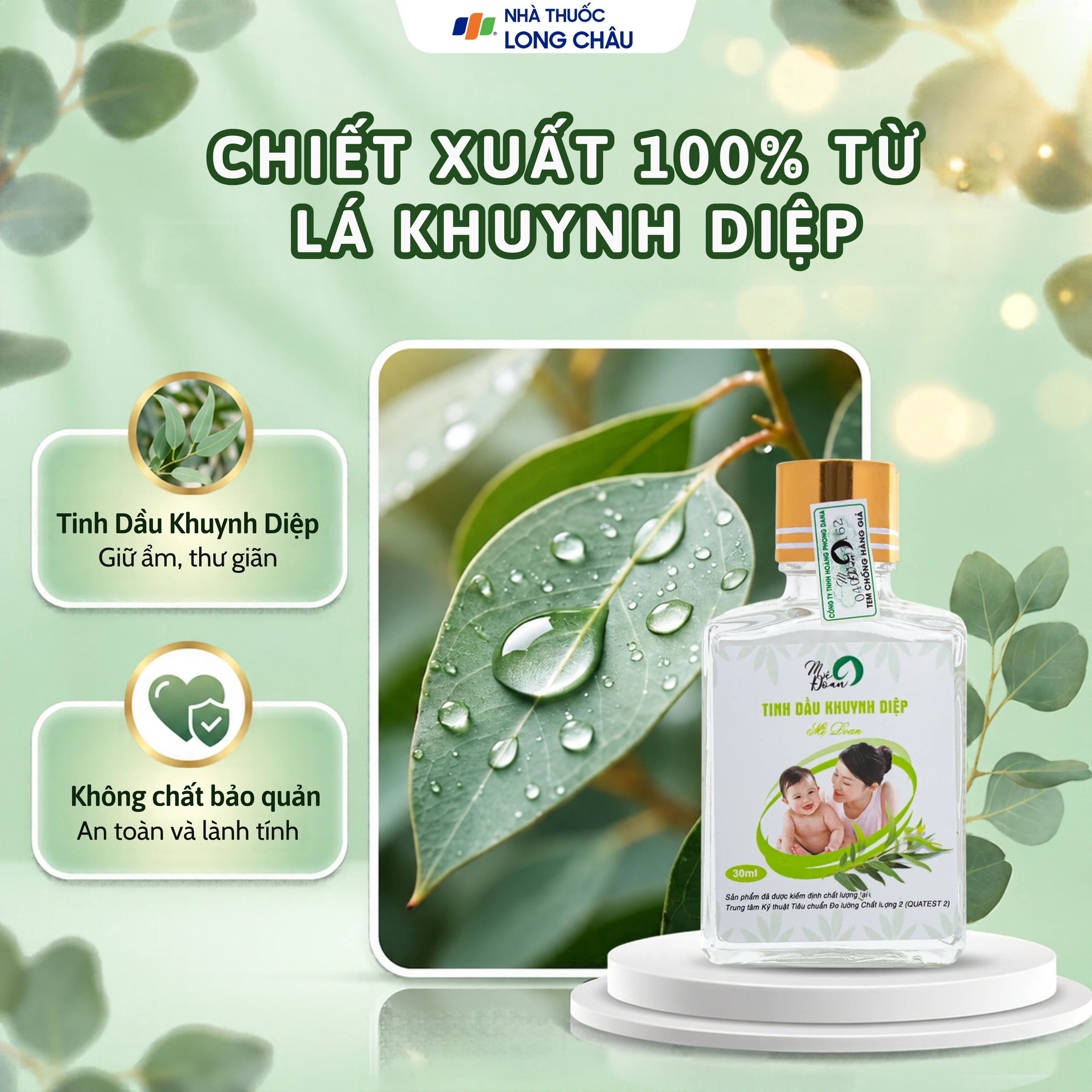 Tinh dầu khuynh diệp Mệ Đoan giúp giảm cảm giác đau, chống viêm (30ml) 3