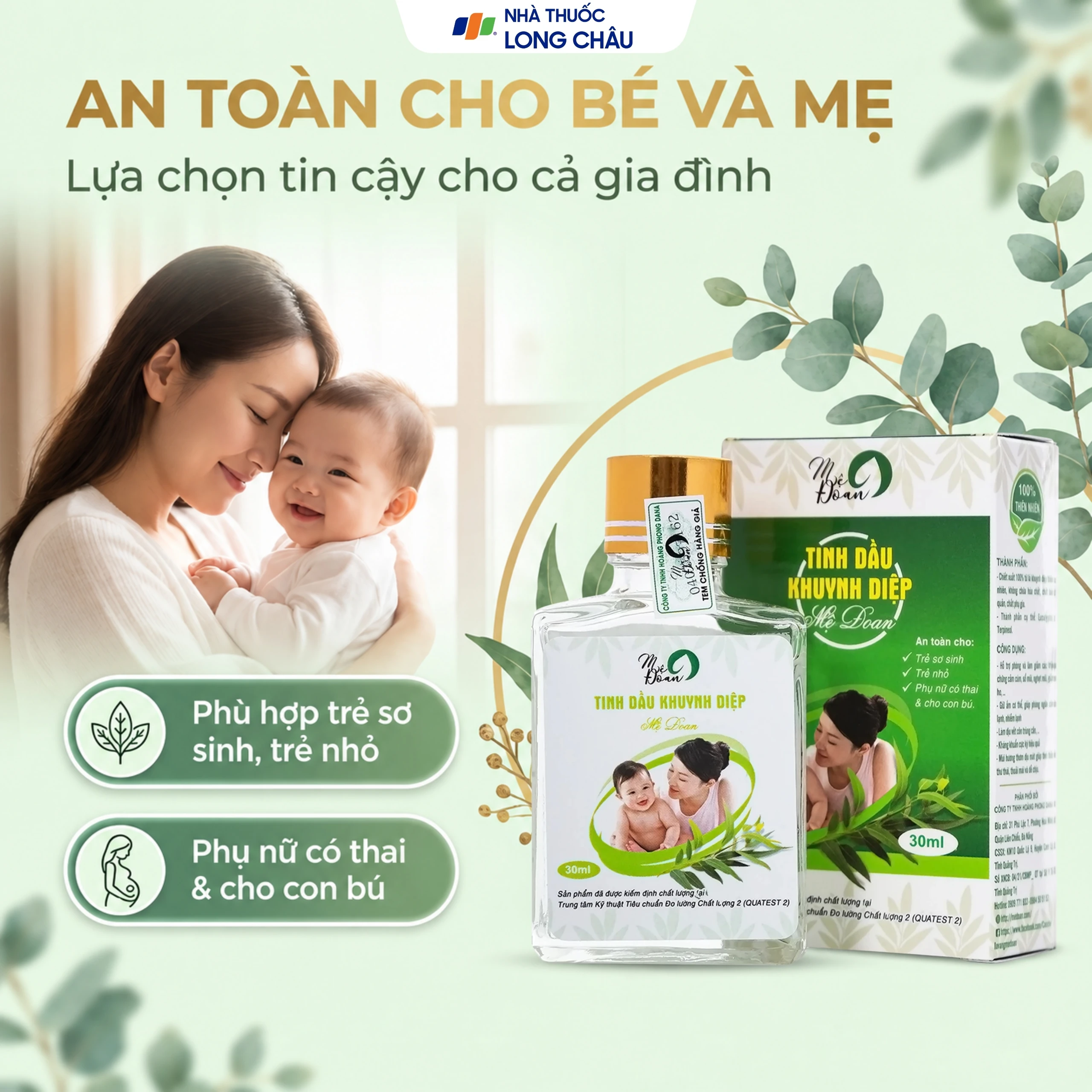 Tinh dầu khuynh diệp Mệ Đoan giúp giảm cảm giác đau, chống viêm (30ml) 4