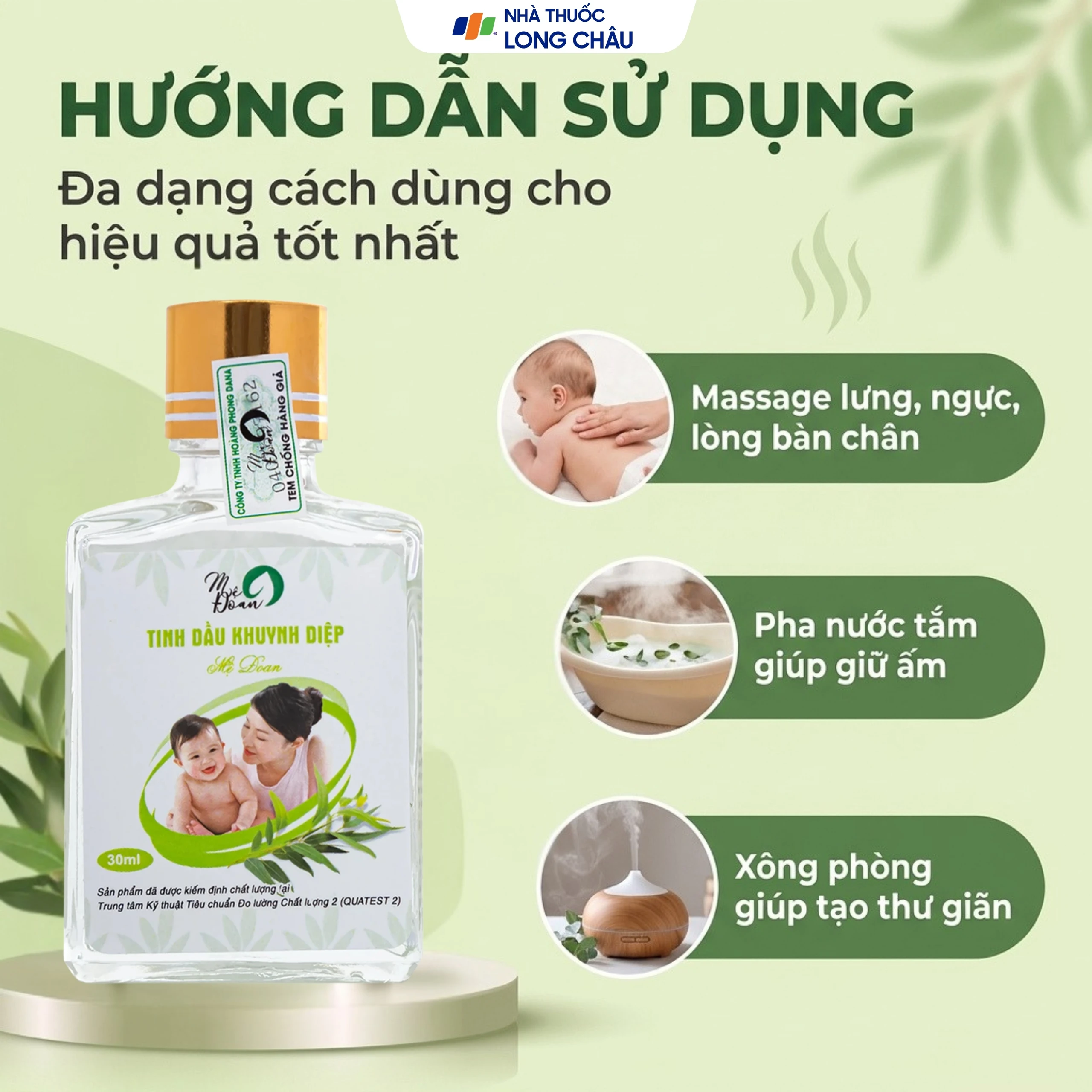 Tinh dầu khuynh diệp Mệ Đoan giúp giảm cảm giác đau, chống viêm (30ml) 5
