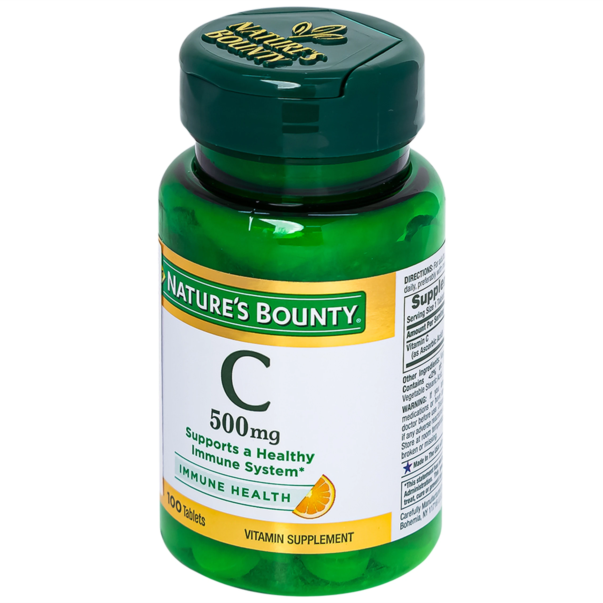 Viên uống bổ sung vitamin C, tăng cường sức đề kháng C 500mg Nature's Bounty (100 viên)
