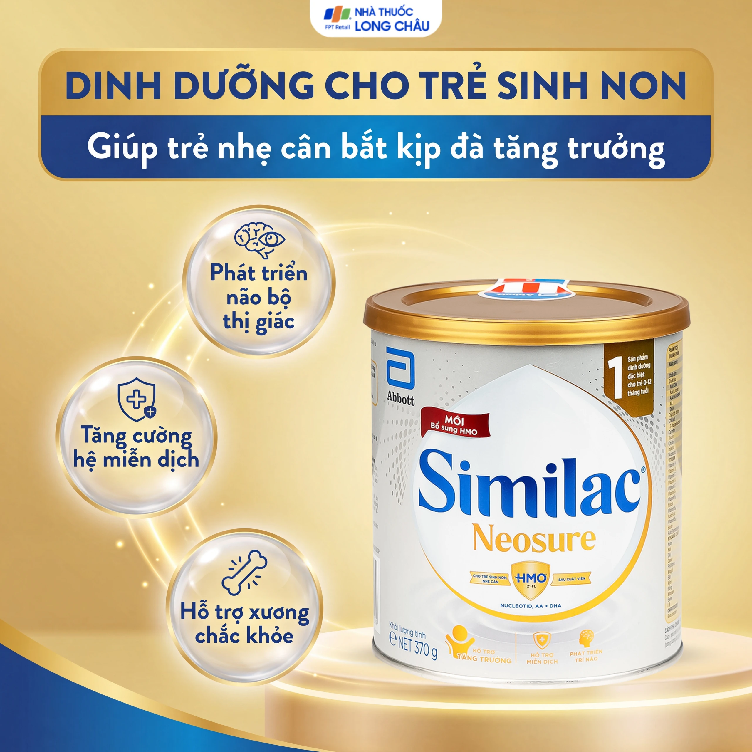 Sữa Similac Neosure 370g đặc chế cho trẻ sinh non, nhẹ cân từ 0 - 12 tháng 2