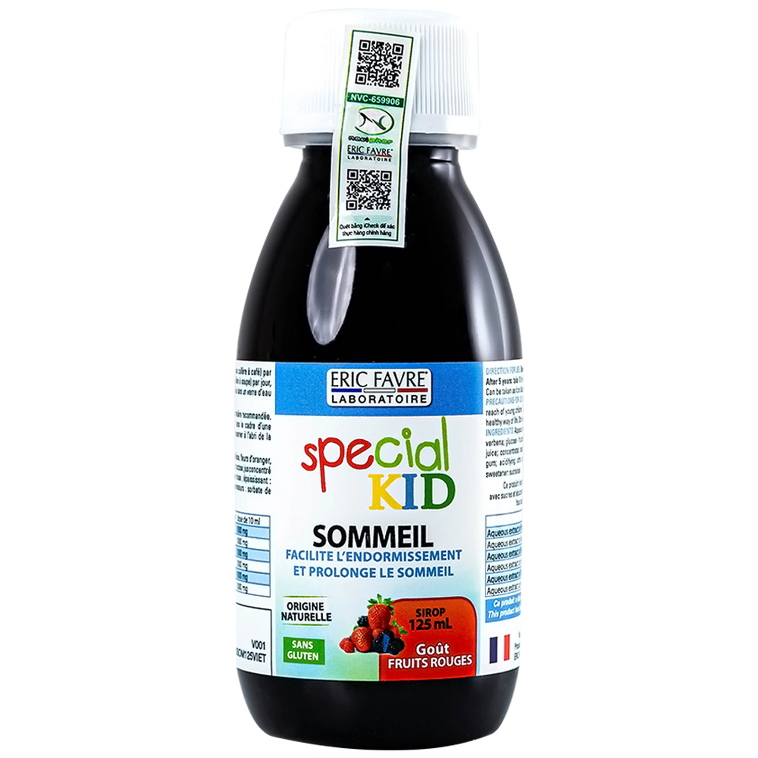 Siro hỗ trợ an thần kinh giúp trẻ ngủ ngon giấc Special Kid Sommeil hương dâu (125ml)