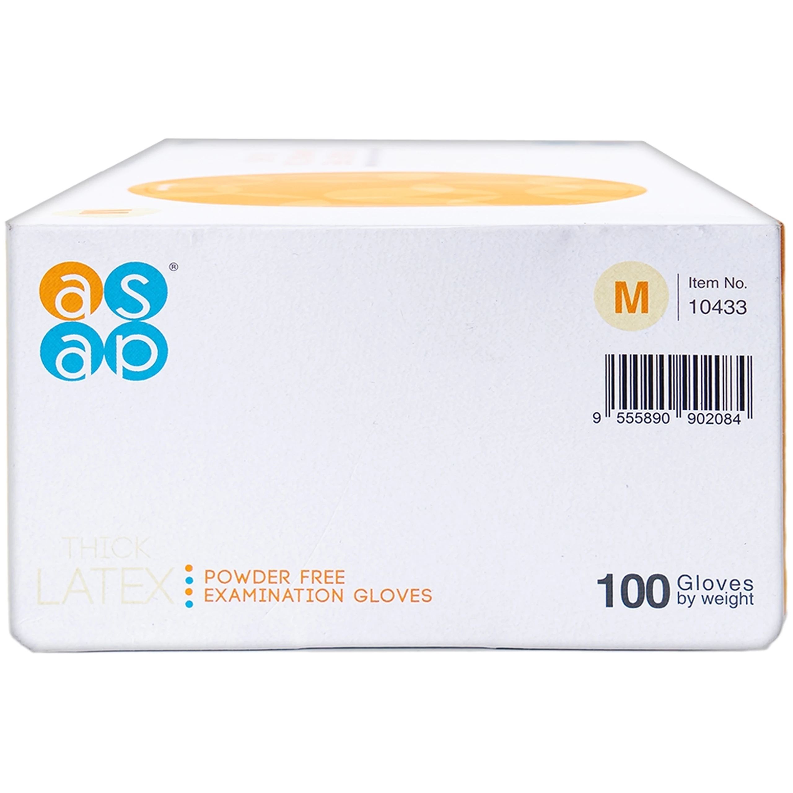 Găng tay y tế không bột, phủ Polymer Latex size M (100 cái) Powder Free Examination