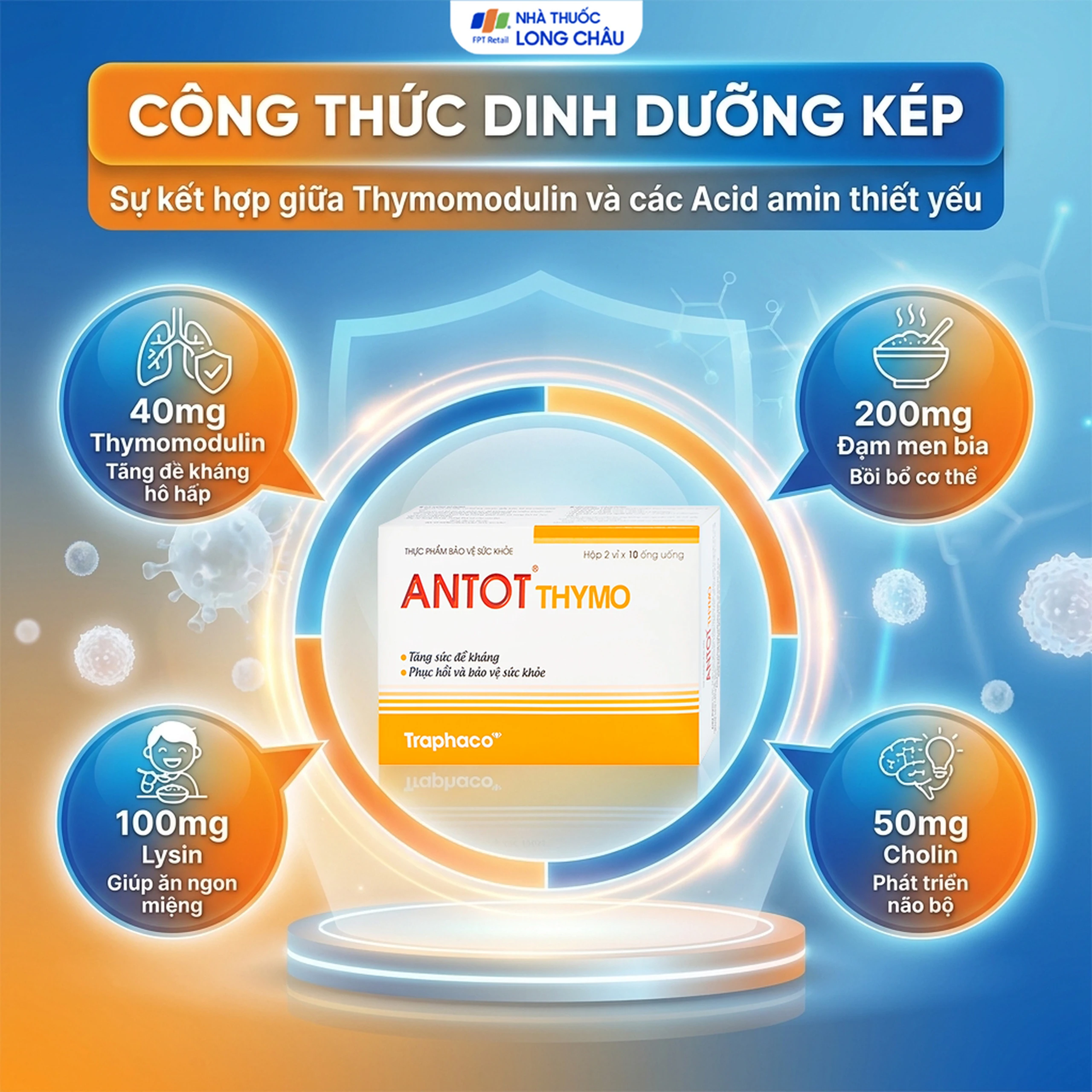 Dung dịch giúp ăn ngon miệng Antot Thymo Traphaco (2 vỉ x 10 ống) 3