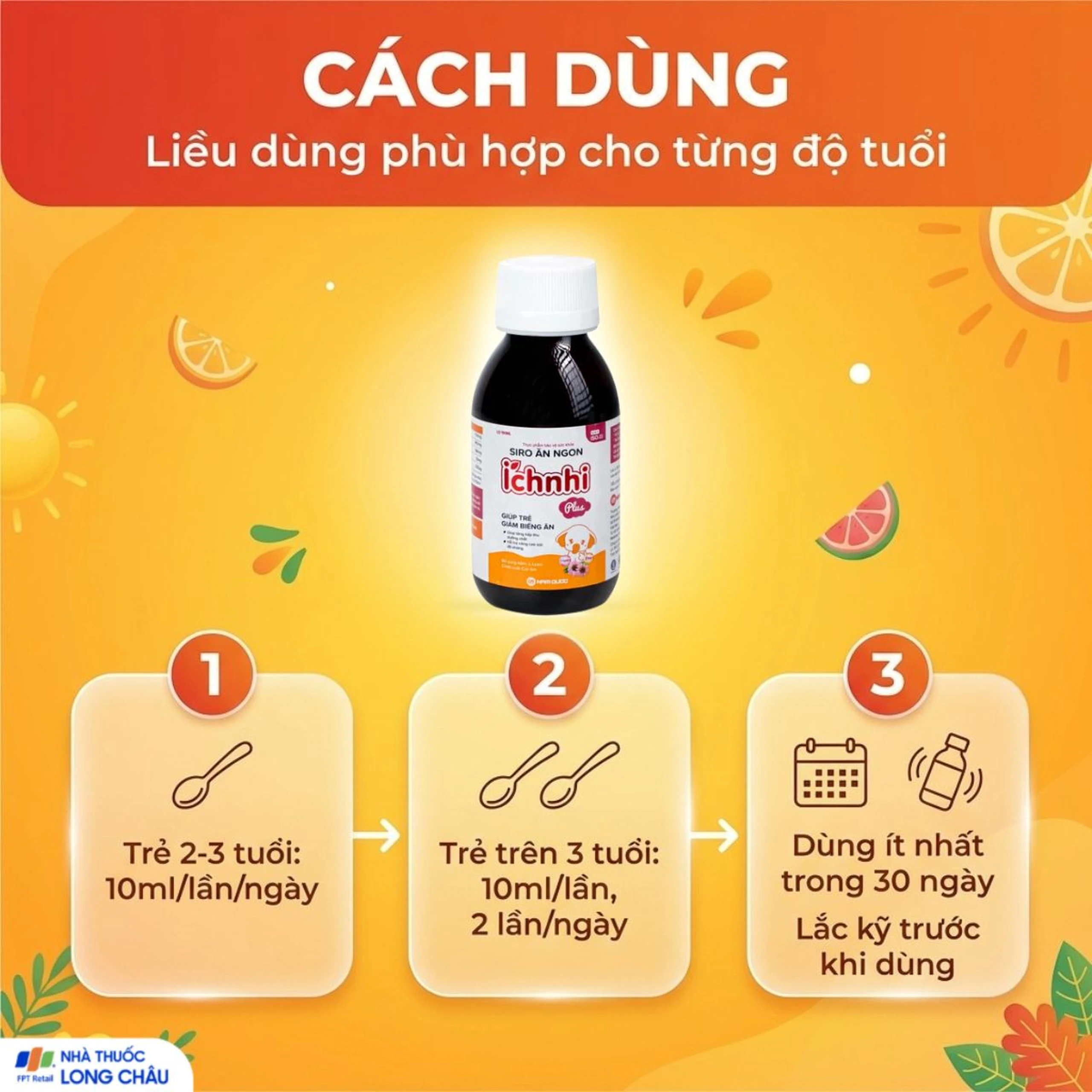 Siro giúp trẻ ăn ngon Ích Nhi Plus Nam Dược (100ml) 5